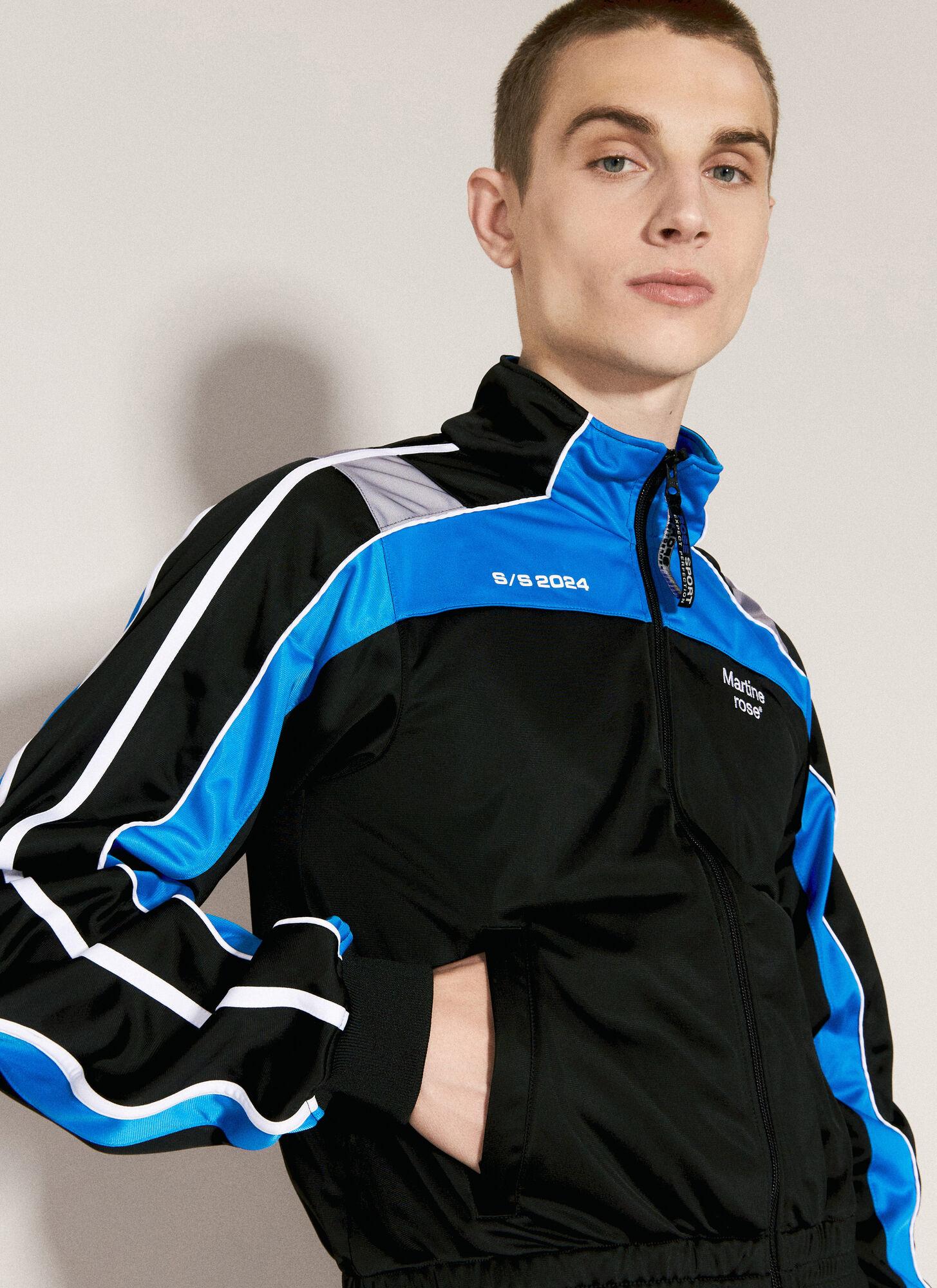 Martine Rose Shrunken Track Jacket in Blue | Lyst UK