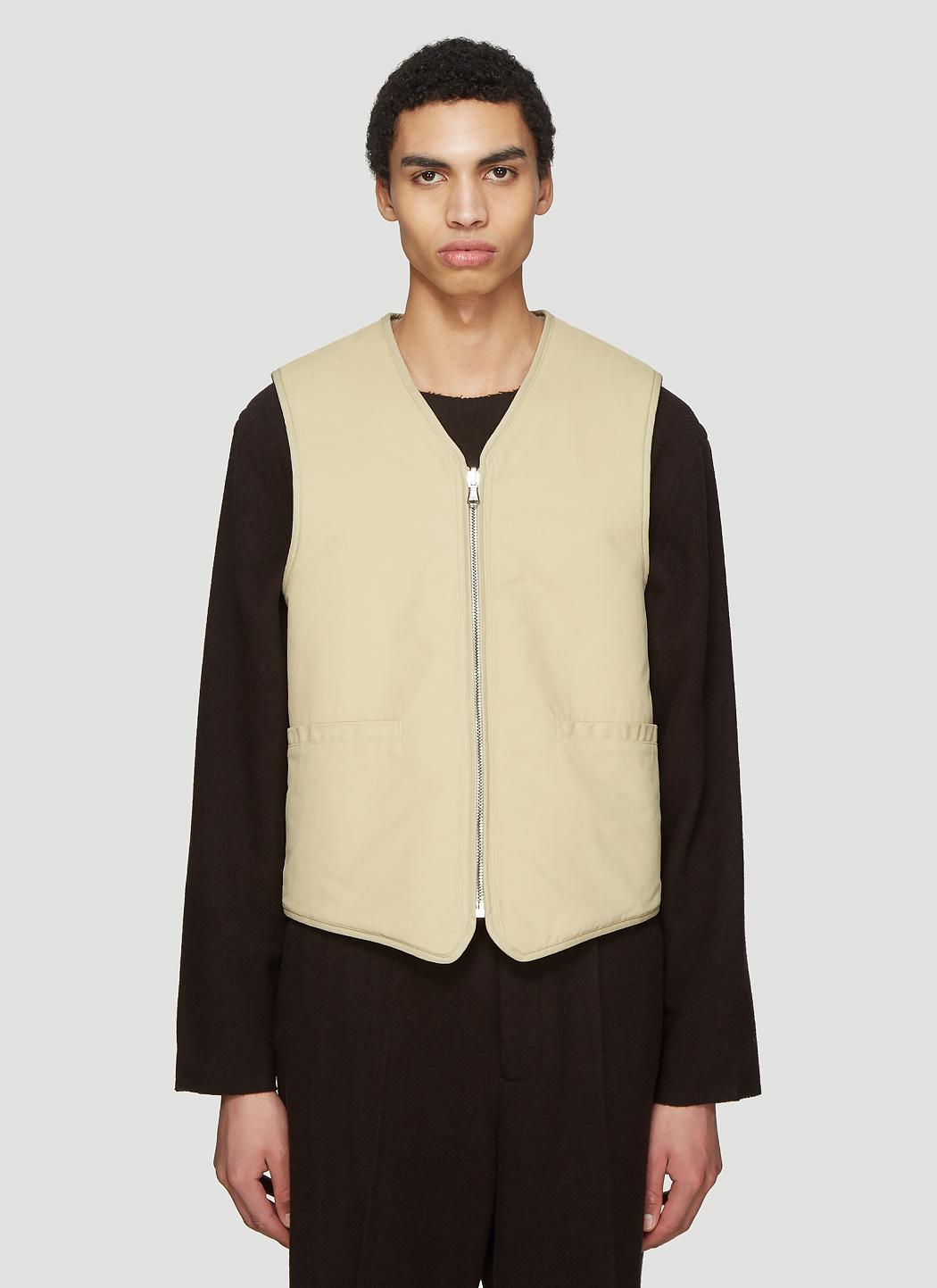 Our Legacy Synthetic Zip Tail Vest In Beige in Natural for Men | Lyst UK
