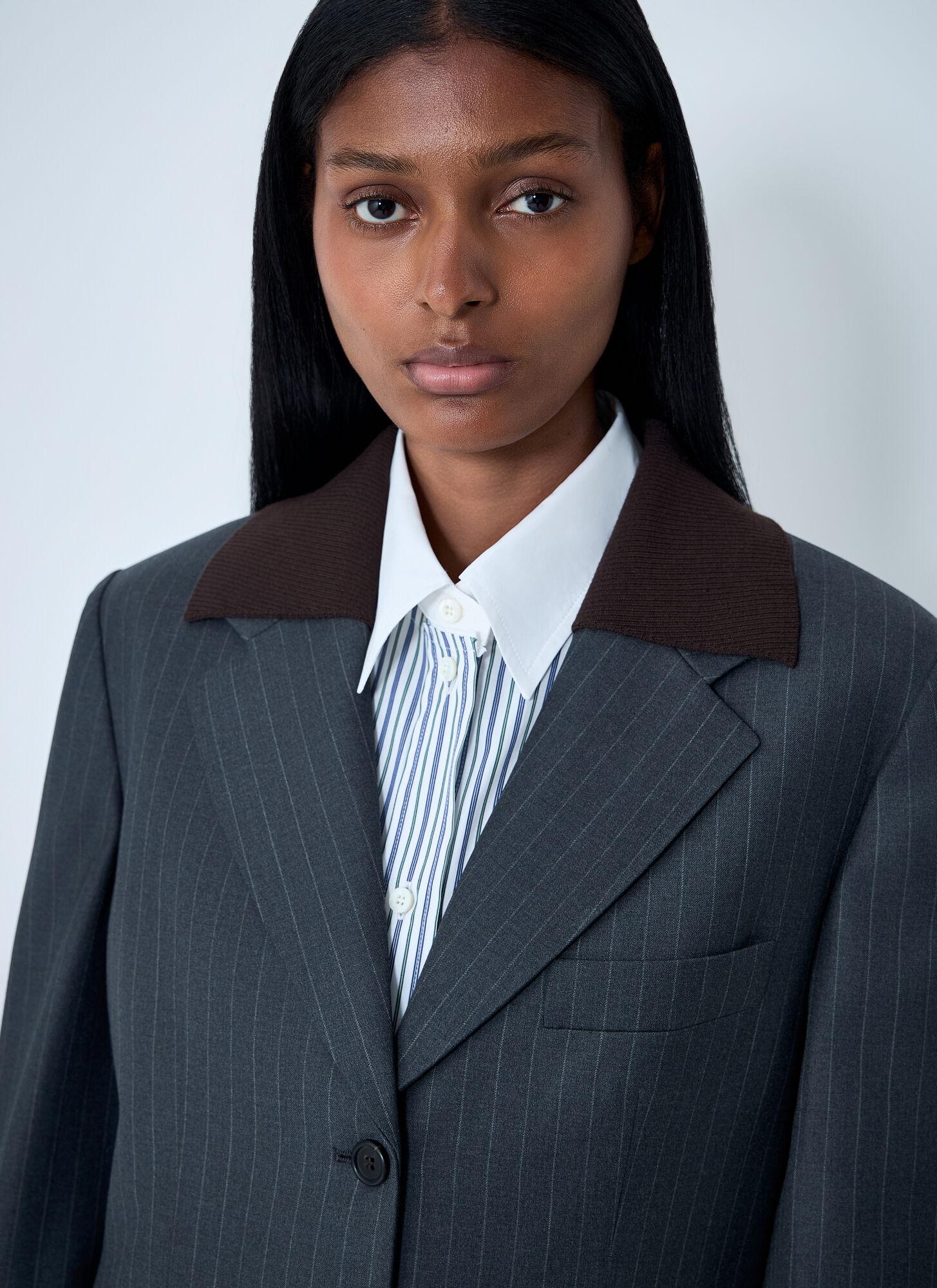 スーツ MIU MIU Women Suit Jackets MH1902SOOO135O F0002 Black Miu Miu Blazers, sport coats and suit jackets for Women