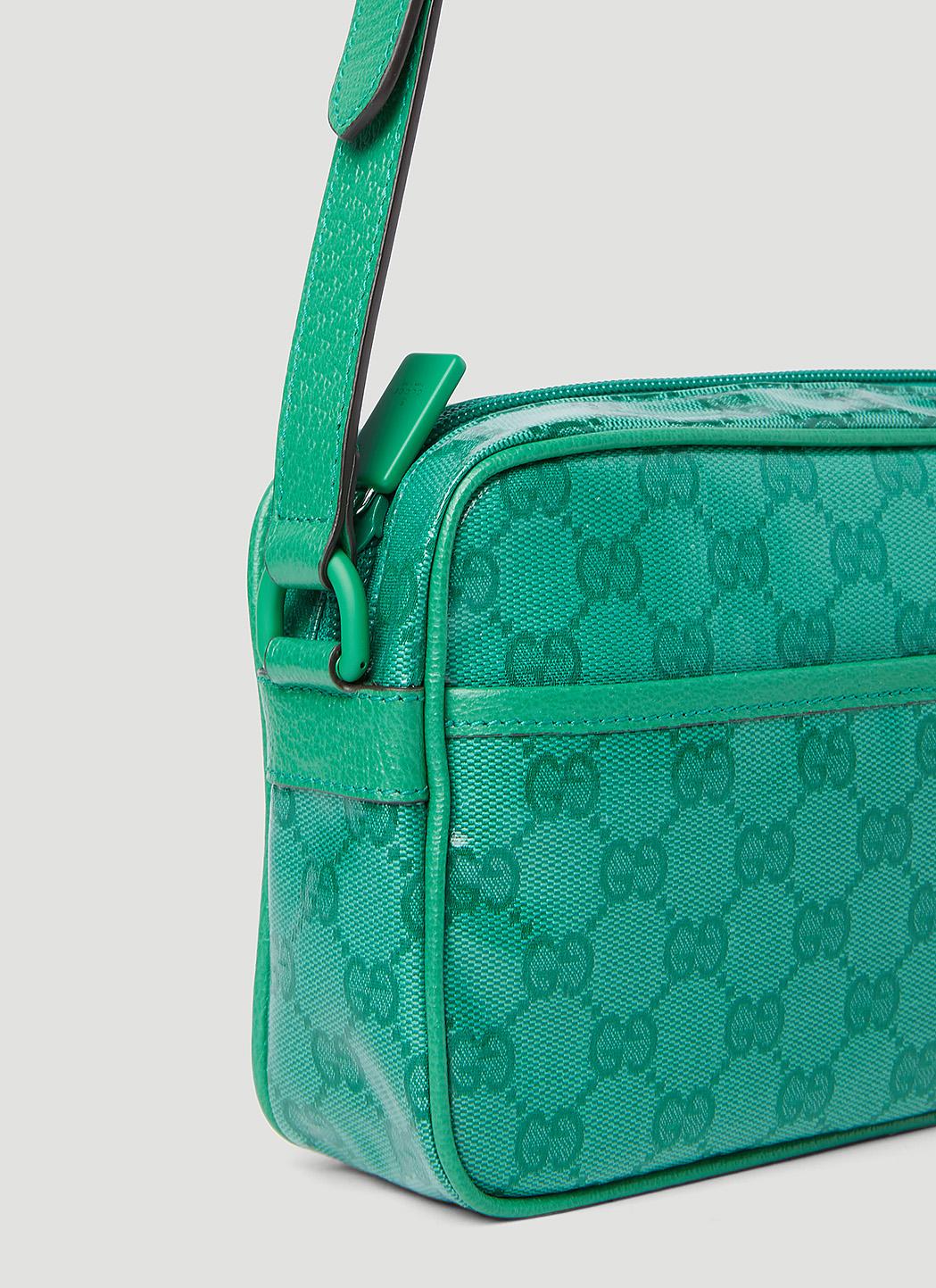 GG Crystal Mini Crossbody Bag in Green - Gucci
