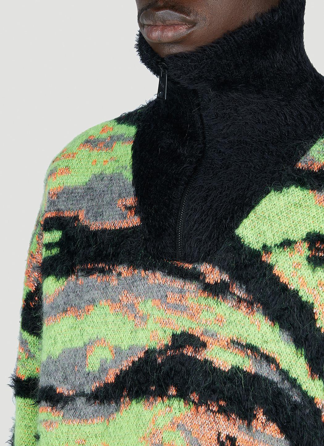 Tiger Jacquard Sweater in Multicoloured - ERL