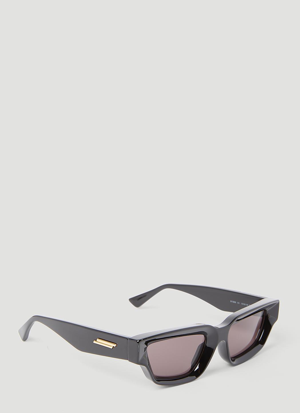 Bottega Veneta Sharp Square Sunglasses in Gray | Lyst