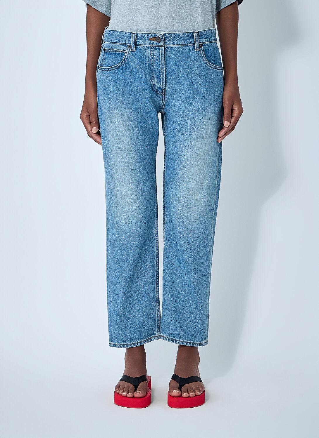 デニム・ジーパン the row Landais' jeans 10000W3912BLK Ross Jean Black in Denim – The Row