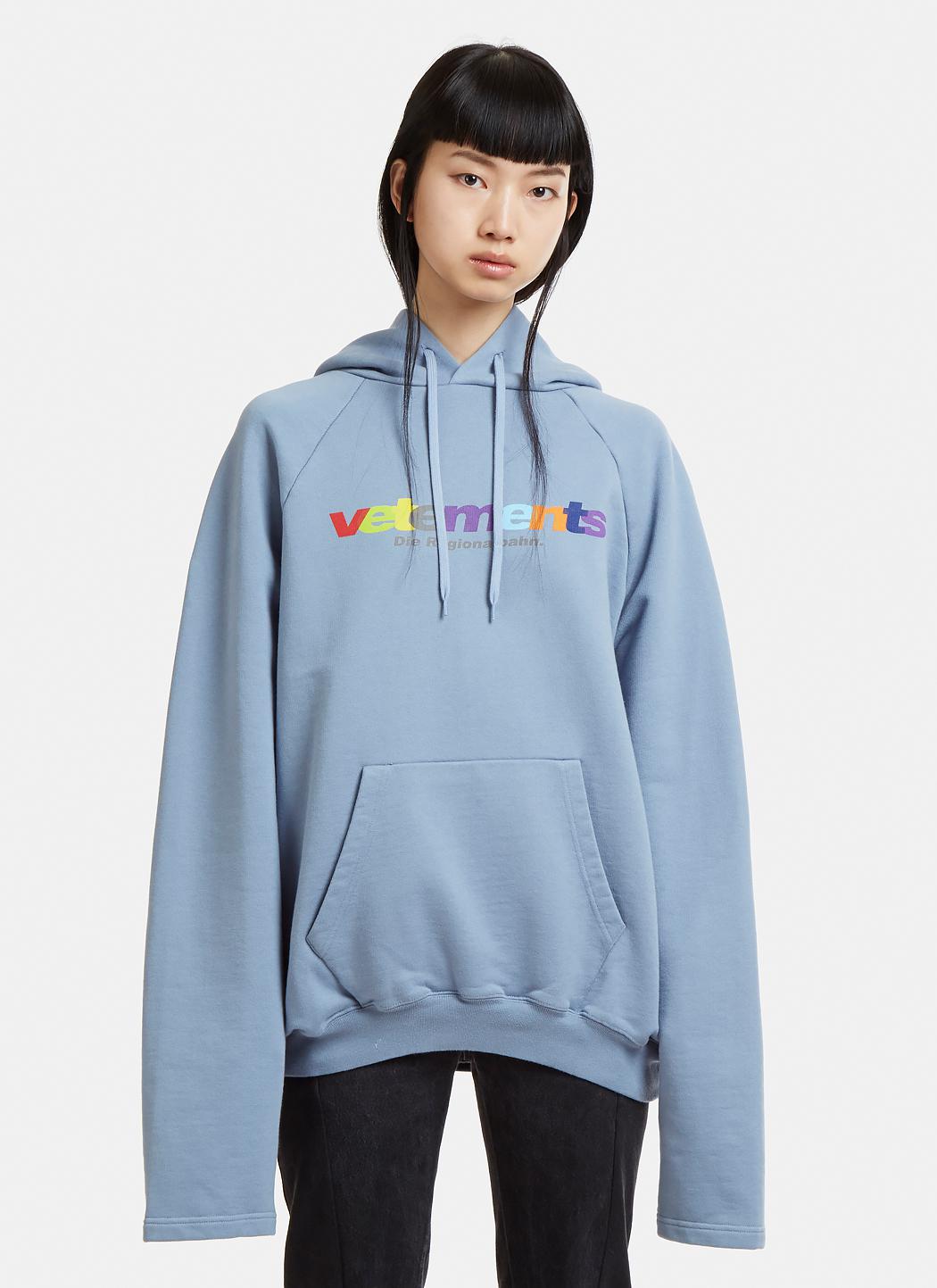 vetements die regionalbahn hoodie