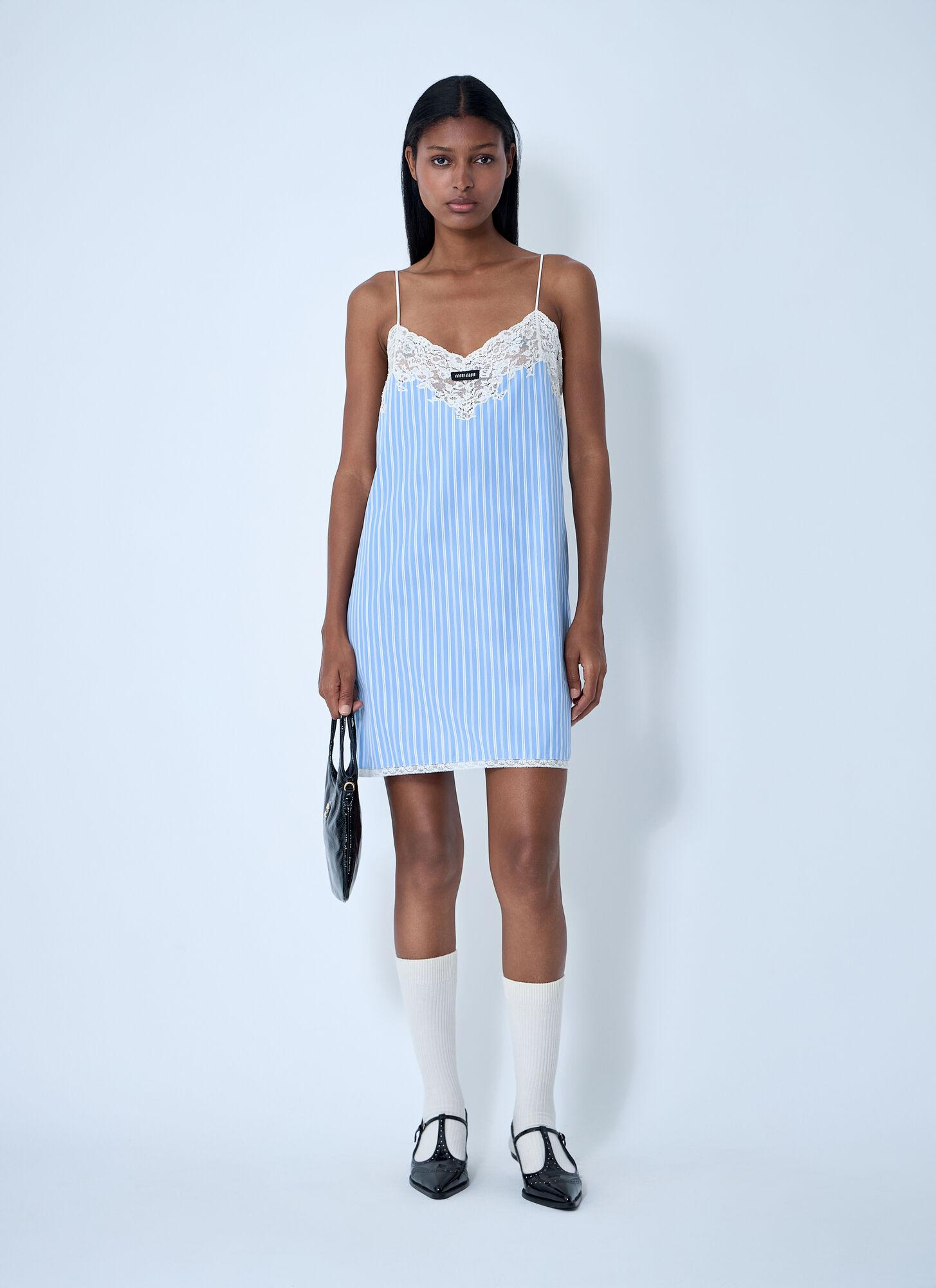 ワンピース Miu Miu Embroidered Poplin Mini Polo Dress Miu Miu Logo Cotton Polo Dress in White | Lyst Australia