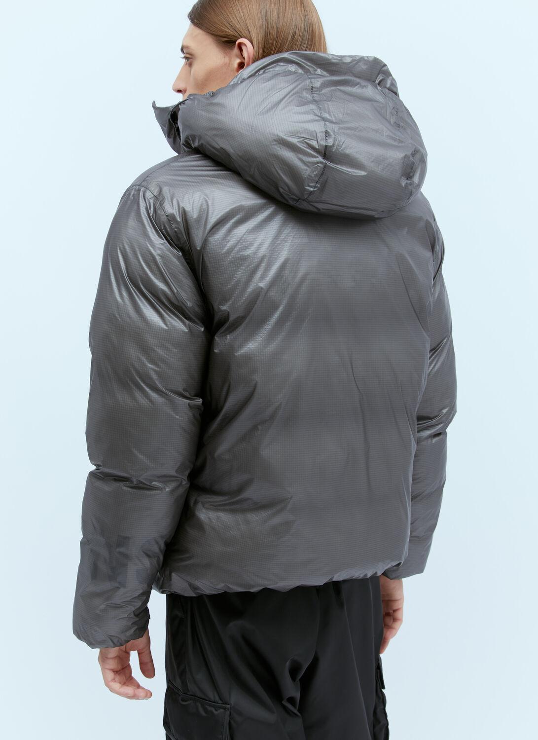 Puffer hooded coat online rains