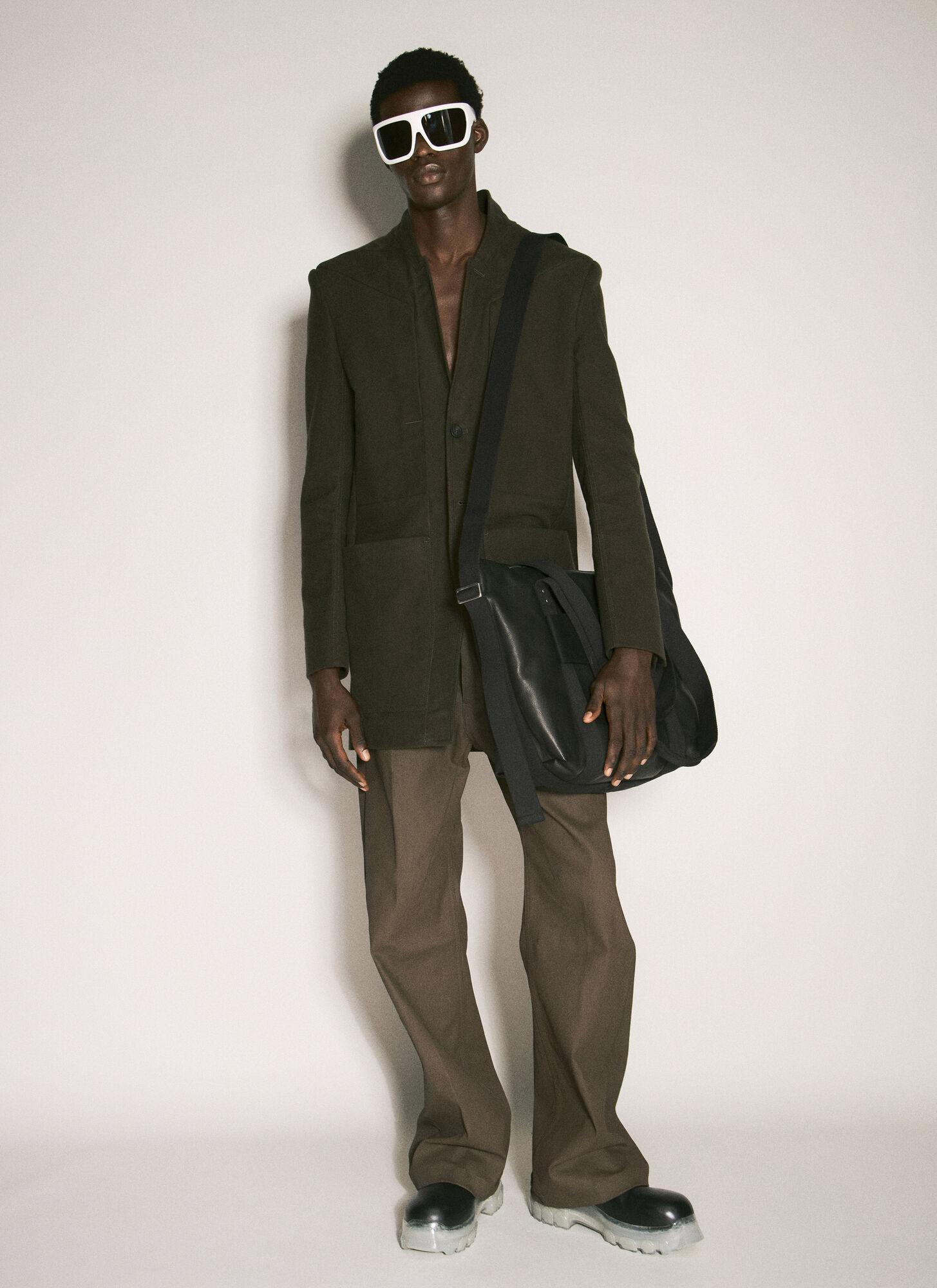 Outfit Rick Owens Tote Bag Rick Owens Leather Trolley Tote Bag In