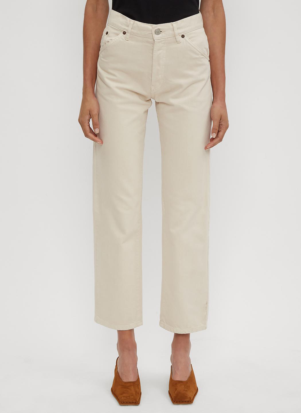 Jacquemus Denim Le Jean Straight Leg Jeans In Beige in Natural | Lyst  Australia