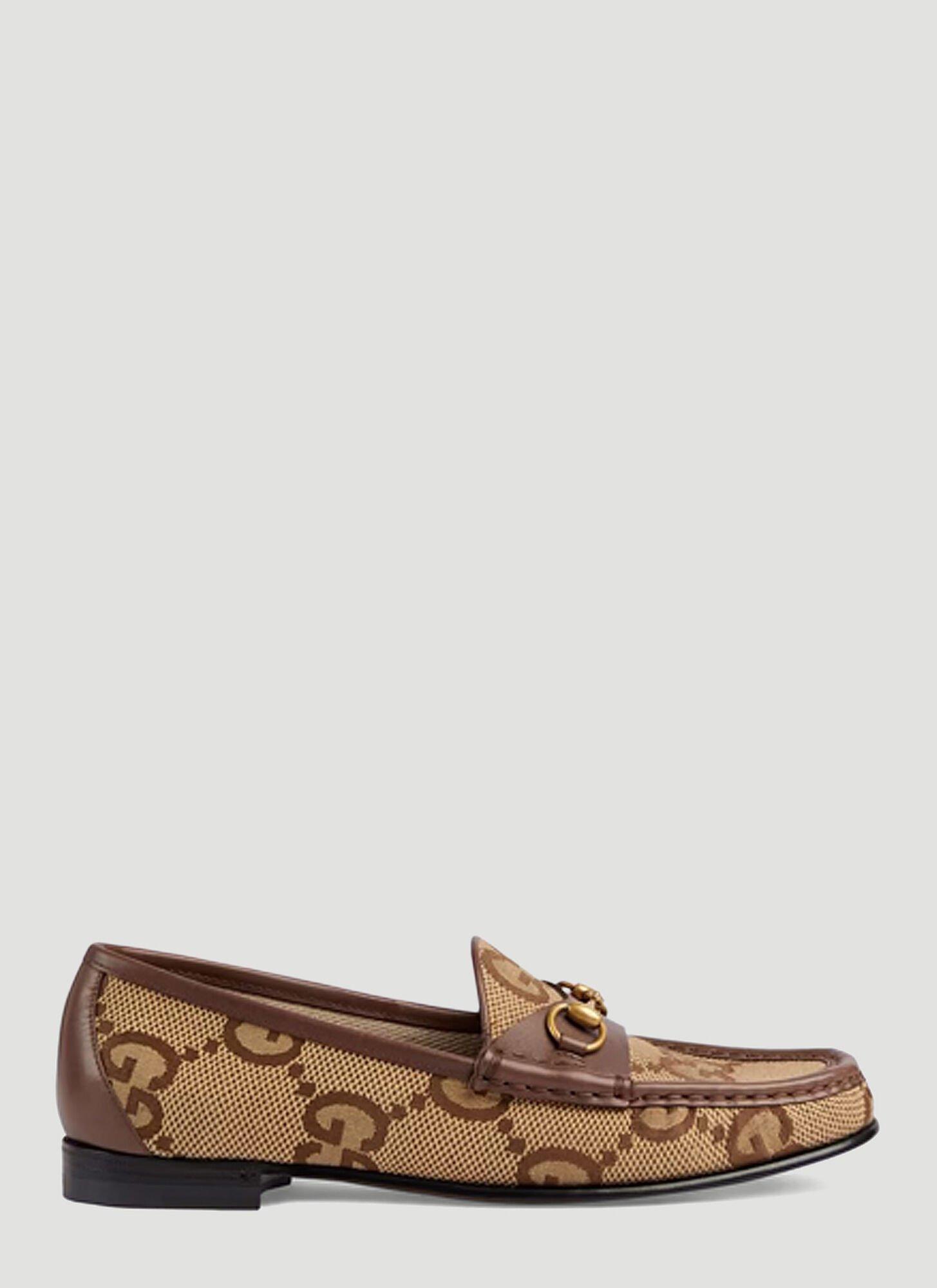Gucci GG Moccasins in Brown | Lyst