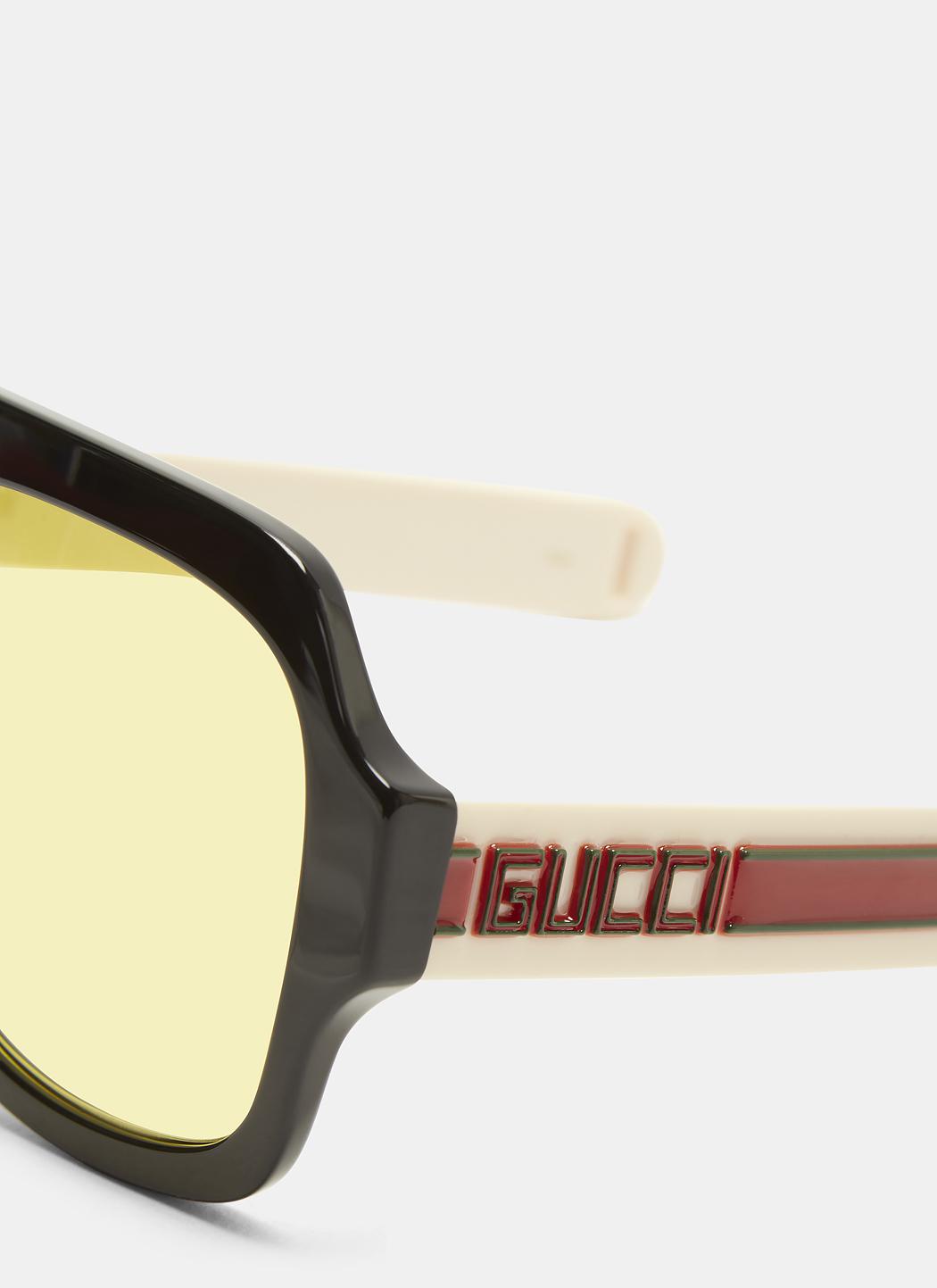 激安価額GUCCI sunglasses Gucci stripe / グッチ ストライプ アビエーター サングラス 新品 558248 J0740 6325 正規品 ティアドロップ サングラス