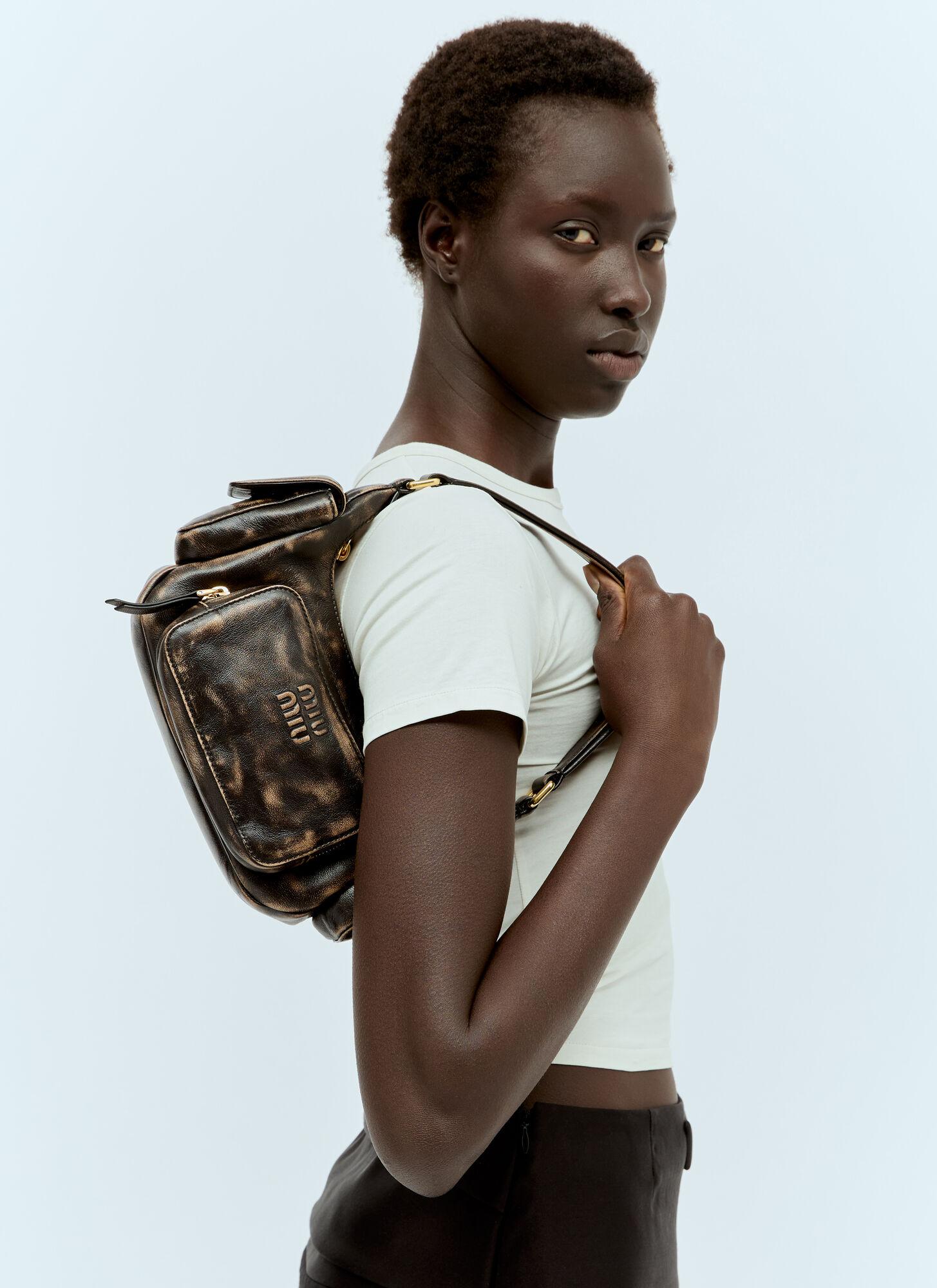 Pocket Bag Miu Miu Canada Bags MIU MIU 2000'S BLACK LEATHER MULTI