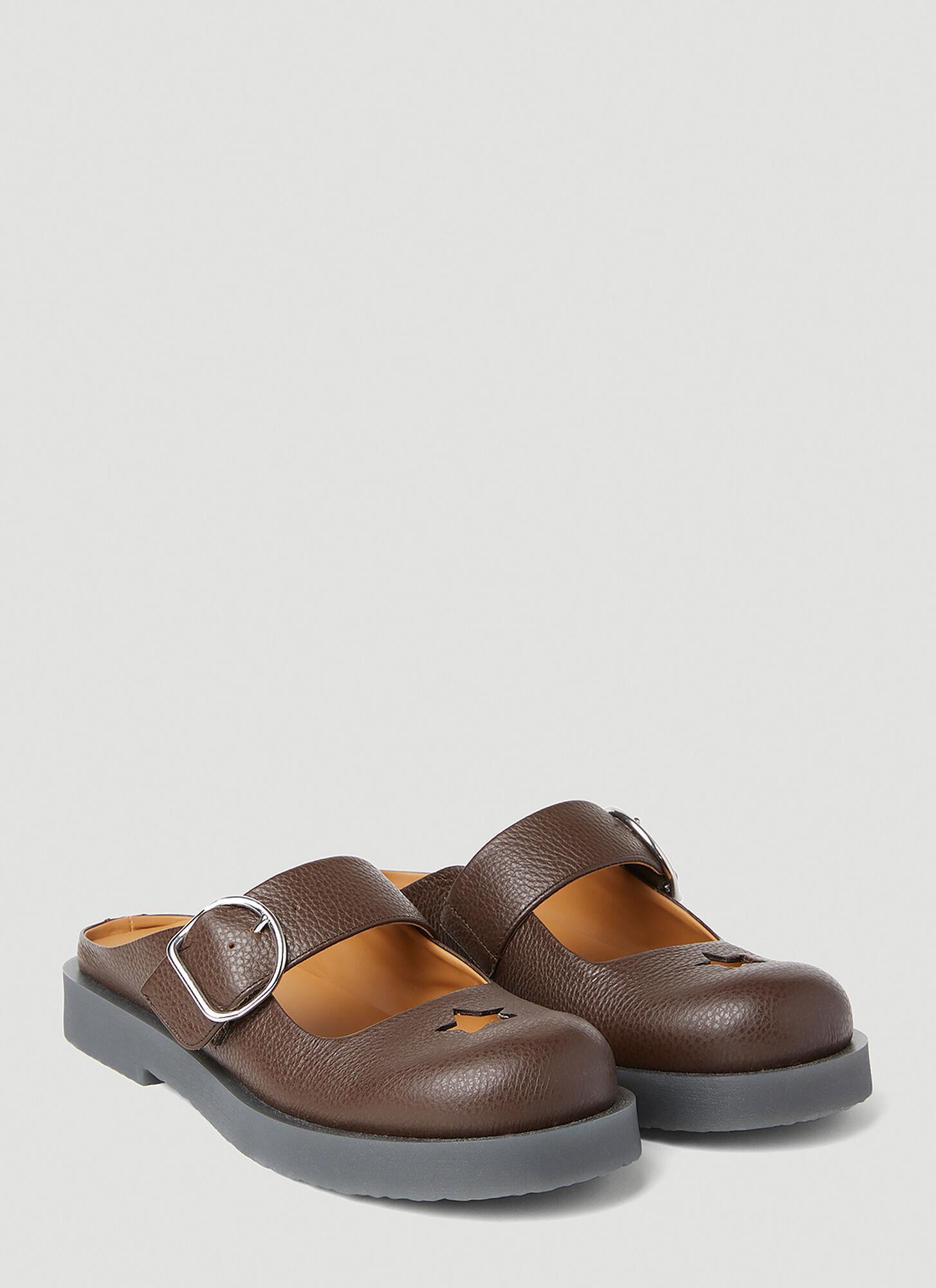 サンダル・ミュール Acne Studios Buckle Mules - Acne Studios - Leather - Brown Acne Studios Buckle Mules in Brown for Men | Lyst Canada