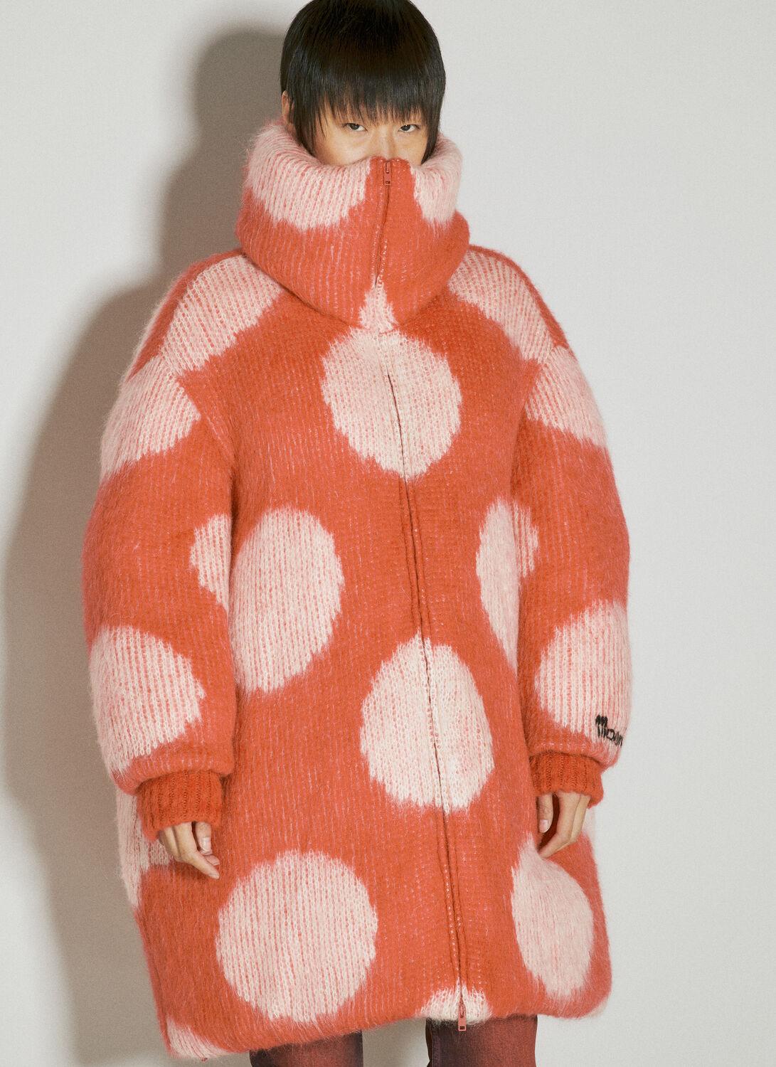 ジャケット Oversized Long Polka Dot Down Coat Marni Oversized Long Polka Dot Down Coat in White | Lyst
