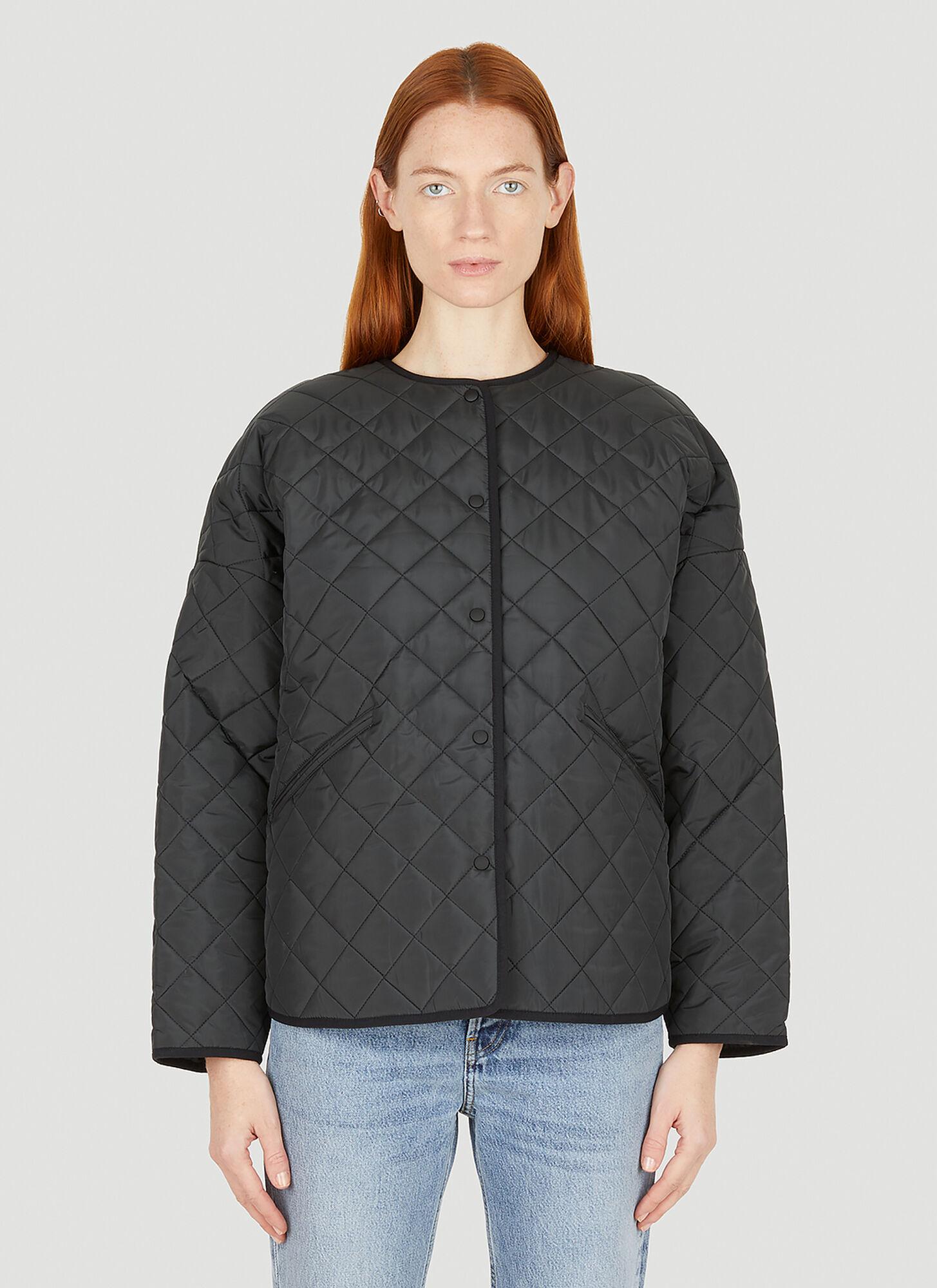 Totême Quilted Jacket in Black Lyst