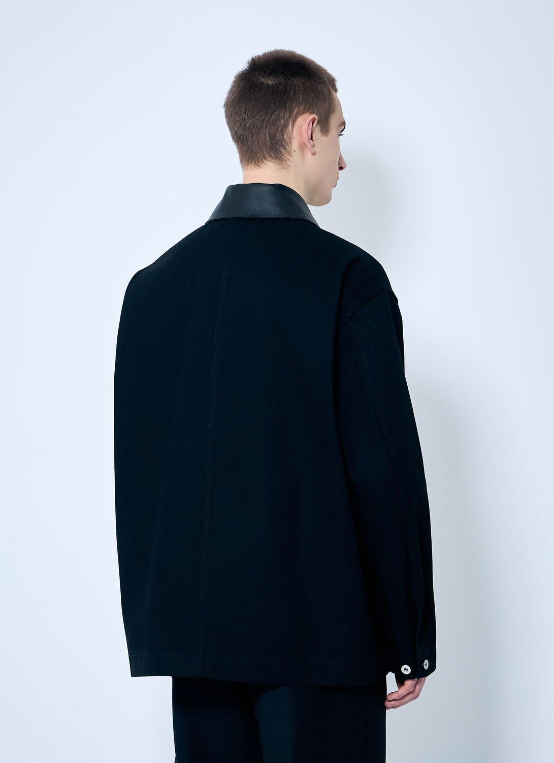 Jil Sander Cotton Twill Jacket in Blue for Men | Lyst