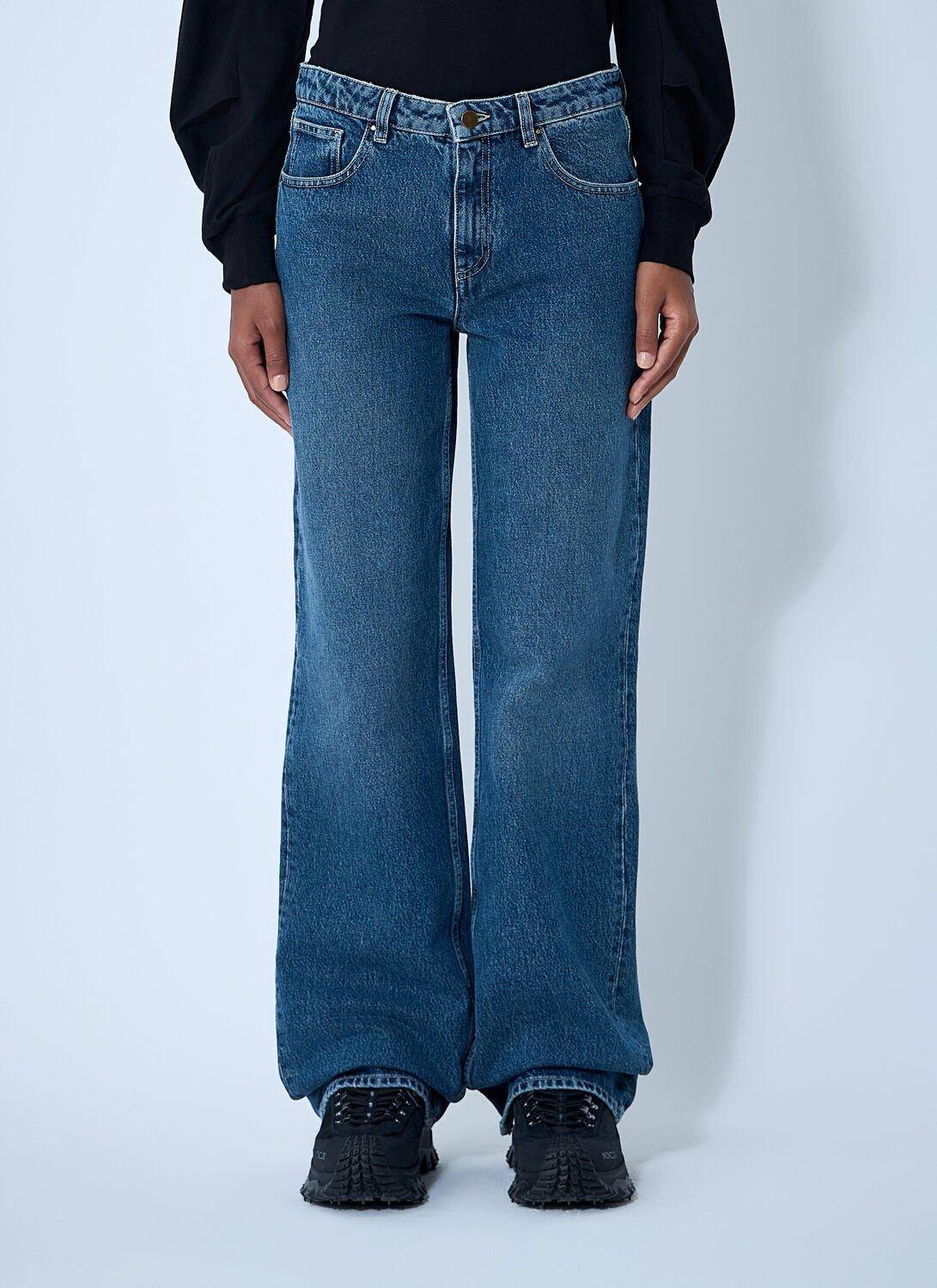 【関税＆送料込み】Moncler Straight Jeans Moncler straight-leg Jeans | Blue | FARFETCH IN