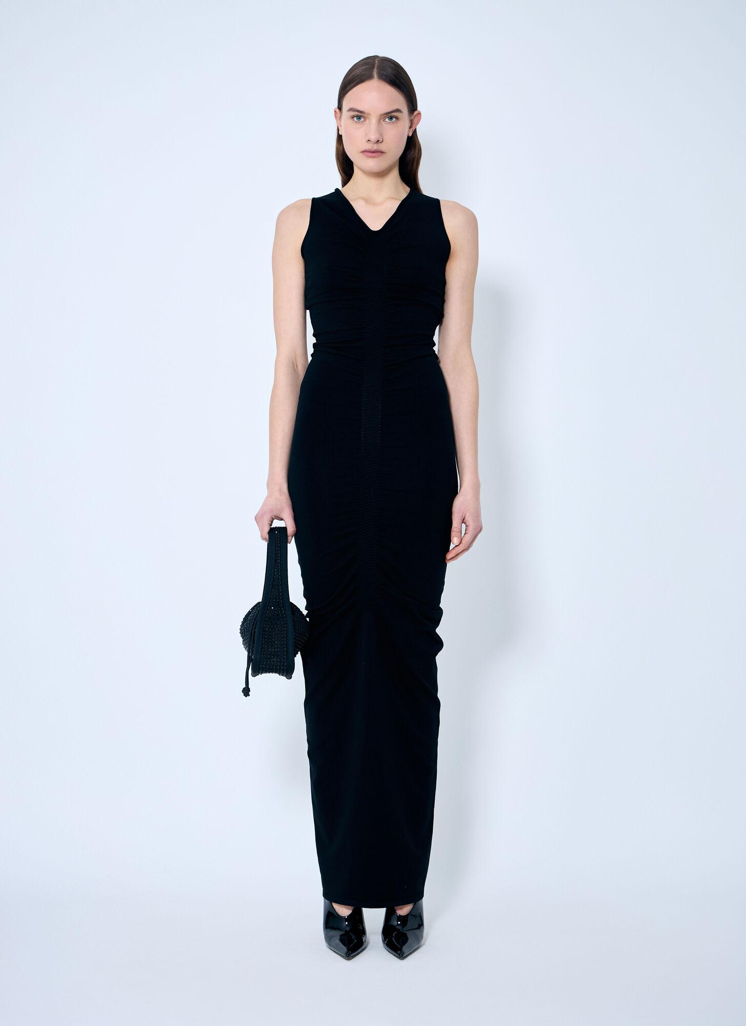【関税&送料込】Alexander Wang Ls V-Neck Maxi Dress With Nam Alexander Wang Ruched V-Neck Maxi Dress | Saks Fifth Avenue