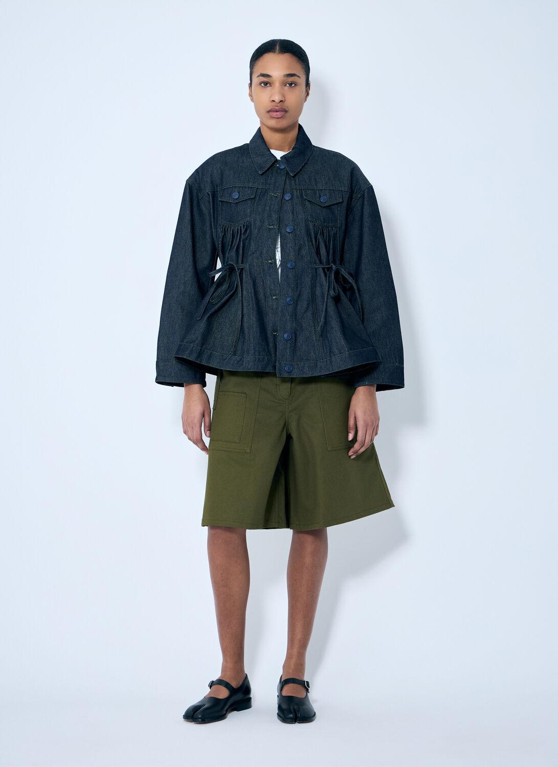 Cecilie Bahnsen Alice Denim Jacket in Blue | Lyst