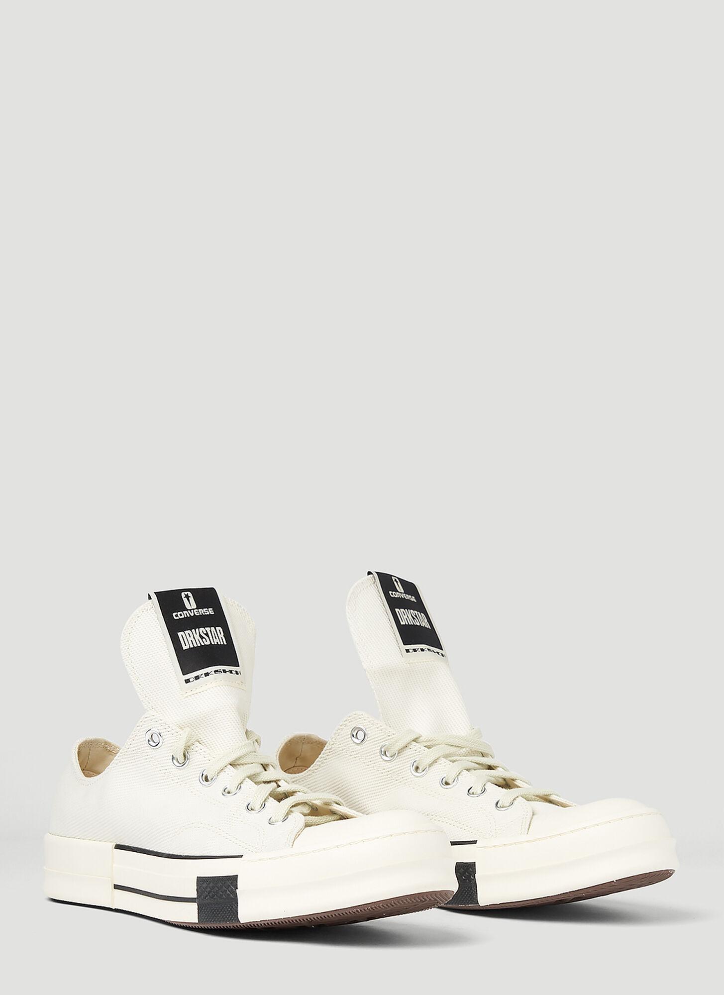 Rick Owens X Converse Drkstr Chuck 70 Low Top Sneakers in Natural | Lyst