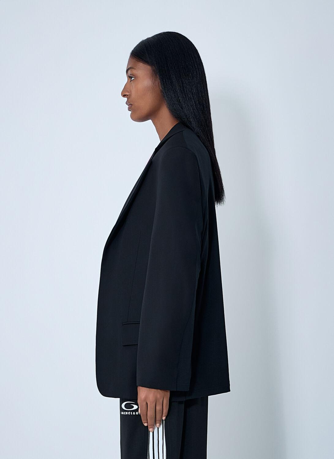 Balenciaga Single-Breasted Blazer in Blue | Lyst Balenciaga Single-Breasted Blazer in Blue | Lyst