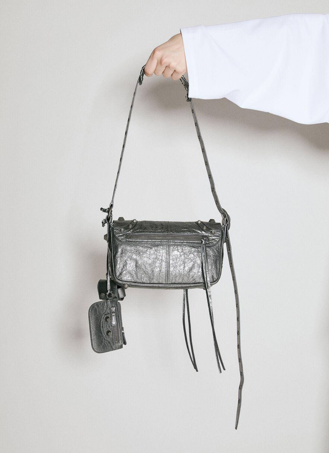 Balenciaga Le Cagole Xs Flap Crossbody Bag in White for Men