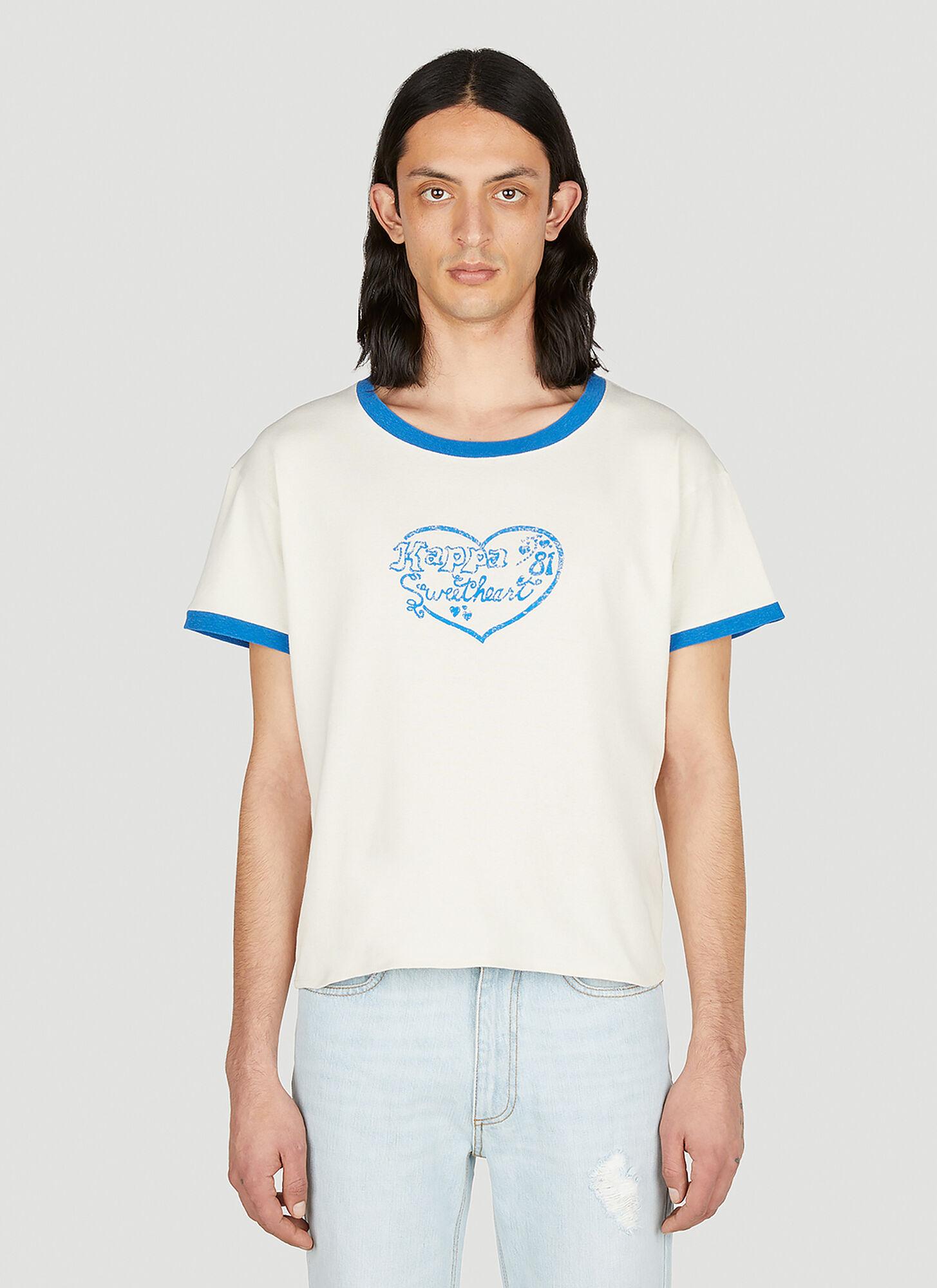 ERL Kappa Sweetheart T-shirt in White for Men | Lyst