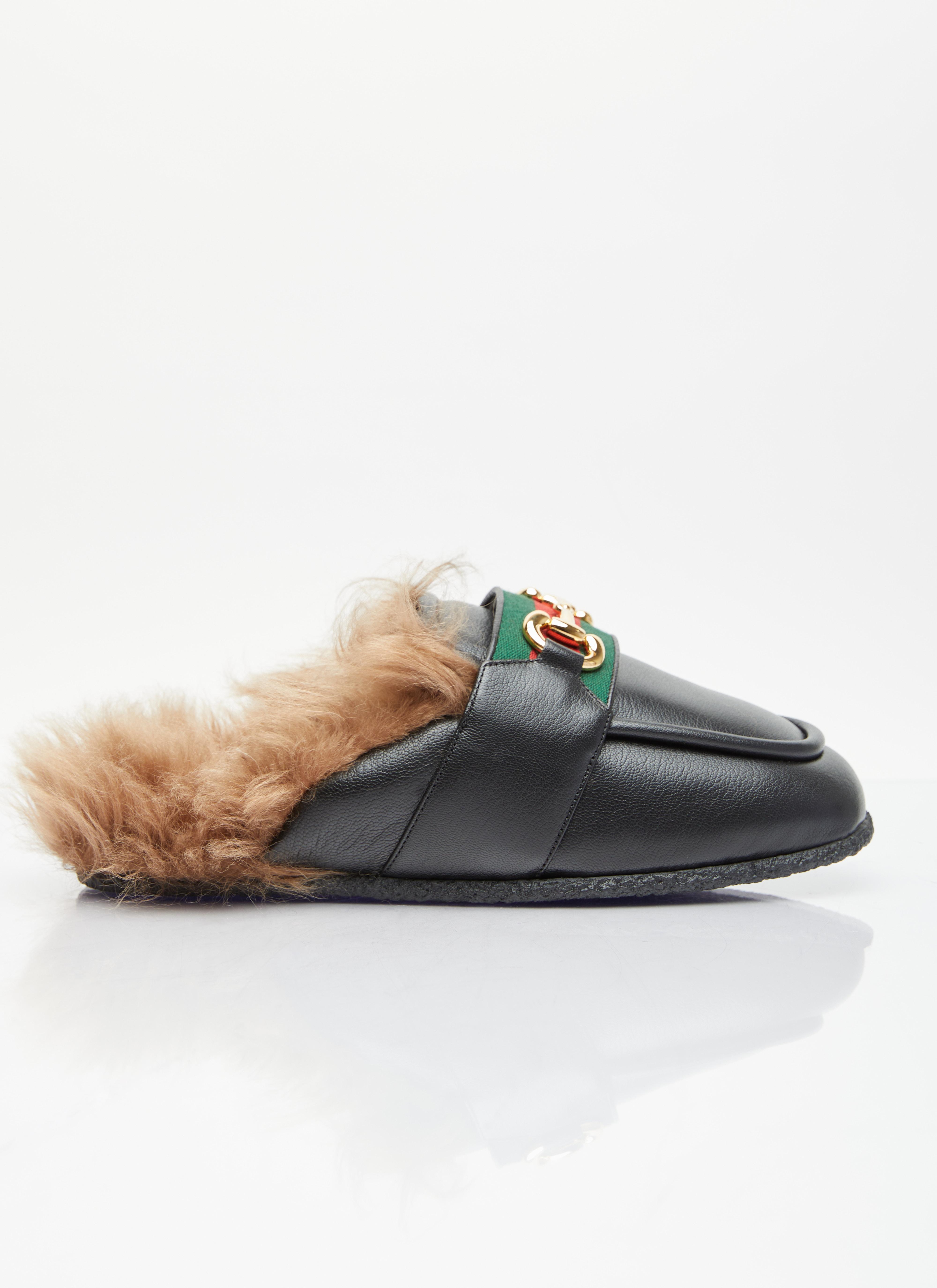 Gucci fur store slip on