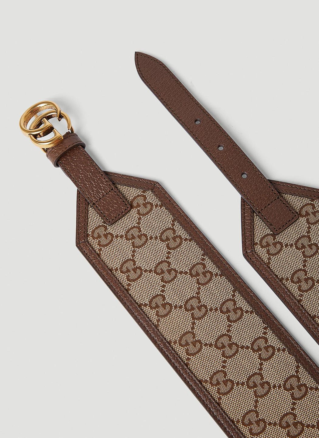 Gucci GG Marmont Wide Belt in Brown for Men | Lyst