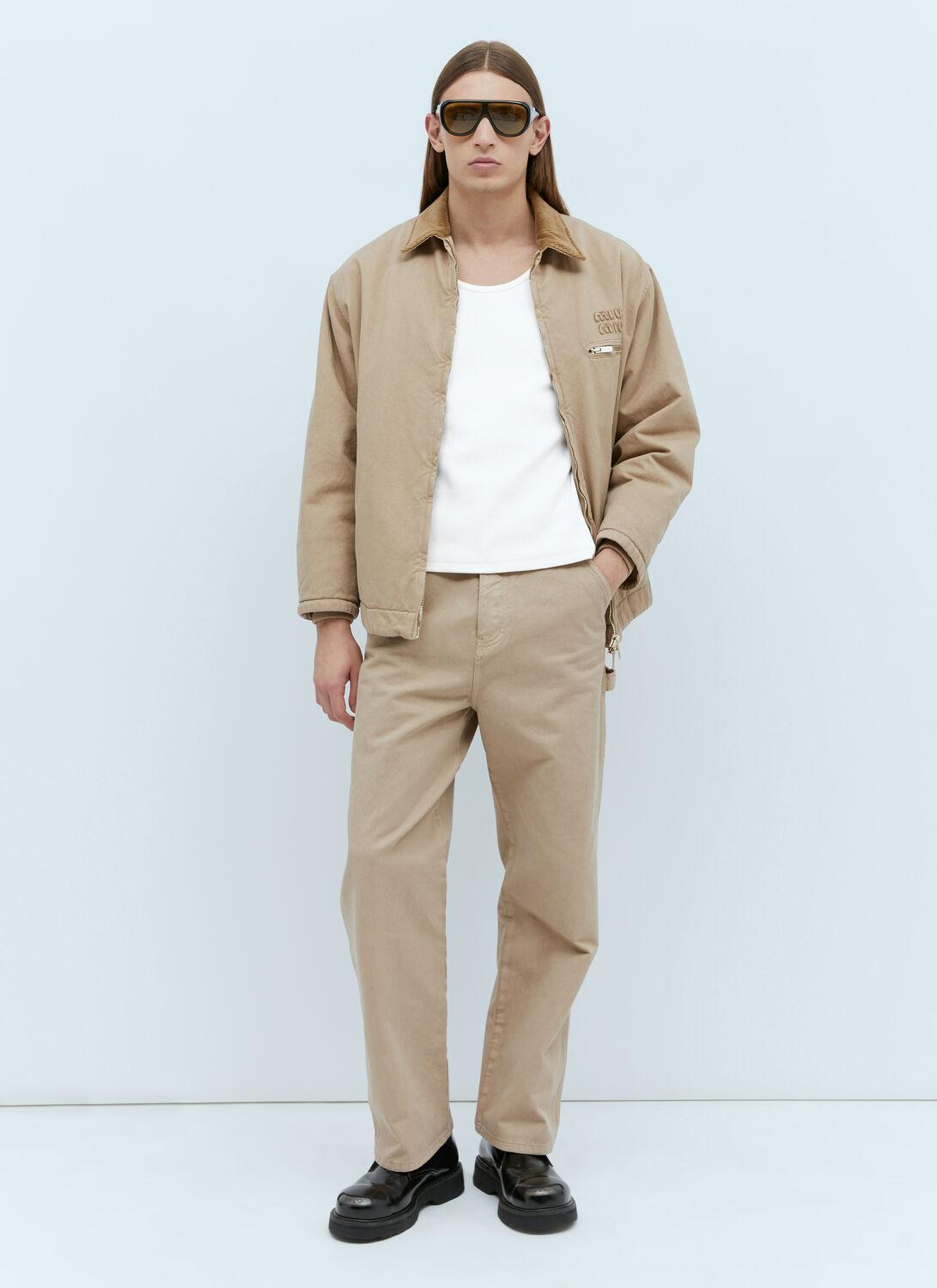 MiuMiu＊Garment-dyed gabardine ブルゾンジャケット＊送料込 MiuMiu＊Garment-dyed gabardine ブルゾンジャケット＊送料込