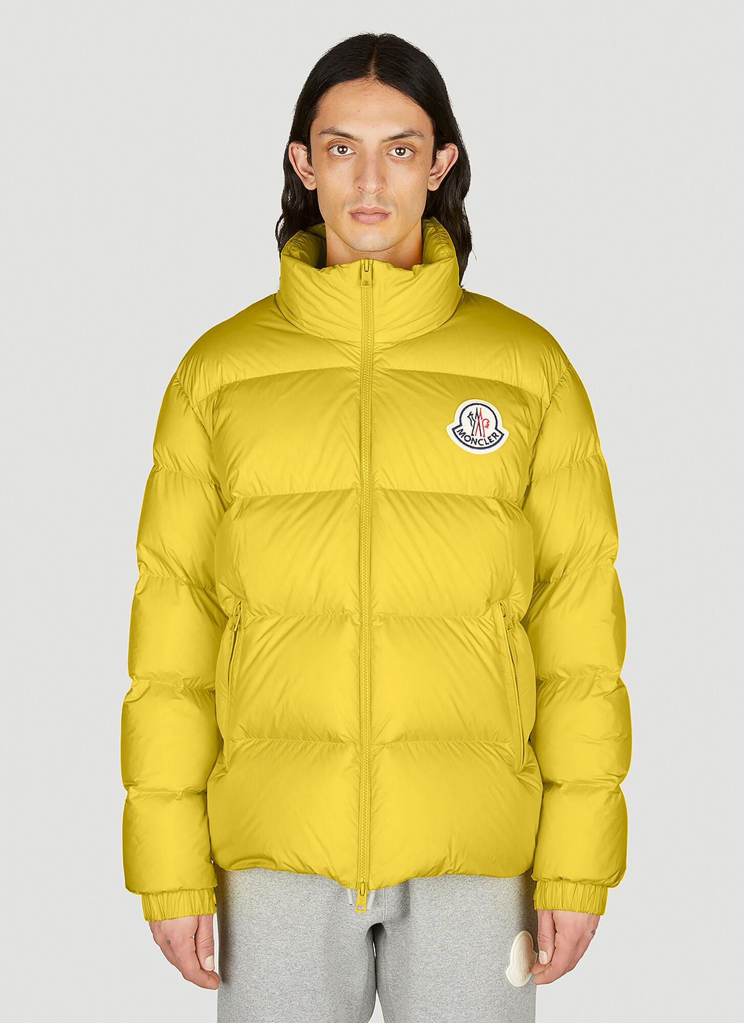 Yellow deals moncler jacket