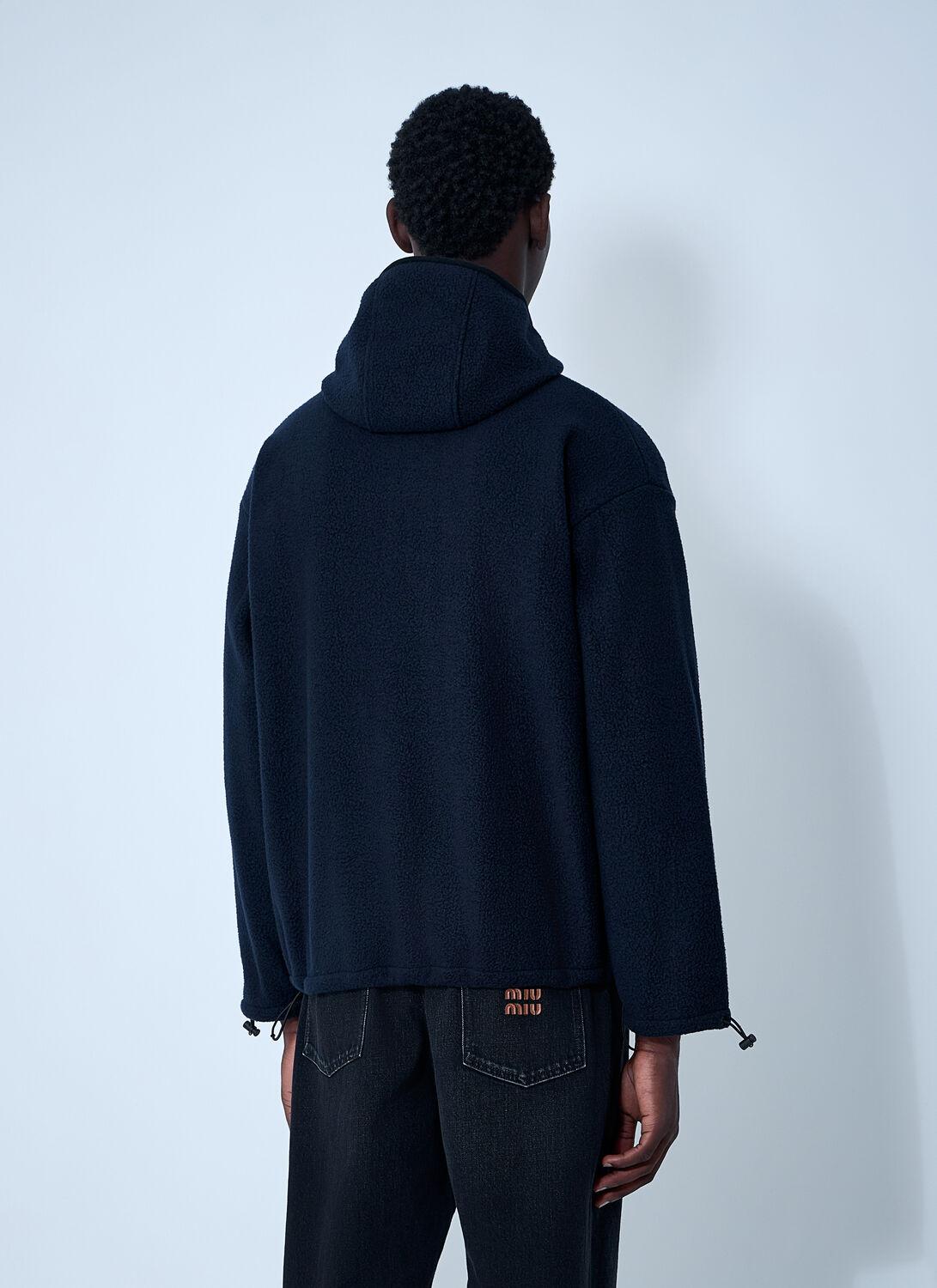 その他 MiuMiu FW25 Miu Miu Sweatshirt (MJL773SOOO 174V F022X) Miu Miu Oversized Polo Sweatshirt With Logo Detail - F0e18