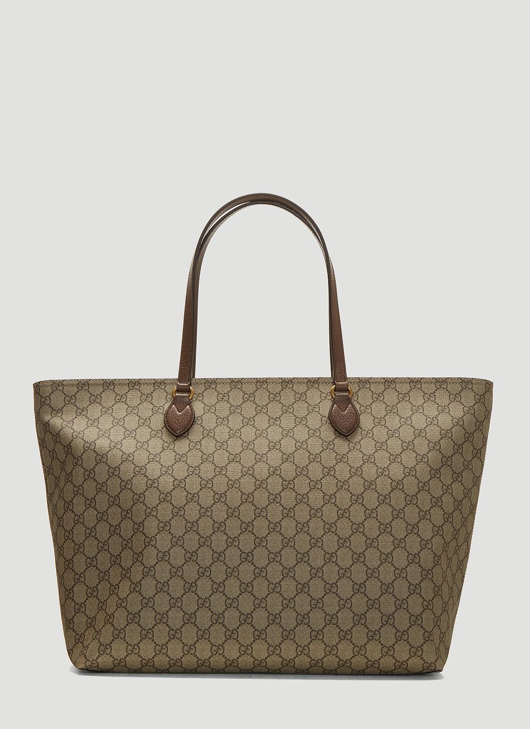Gucci Canvas Ophidia GG Supreme Tote Bag In Beige in Natural - Lyst