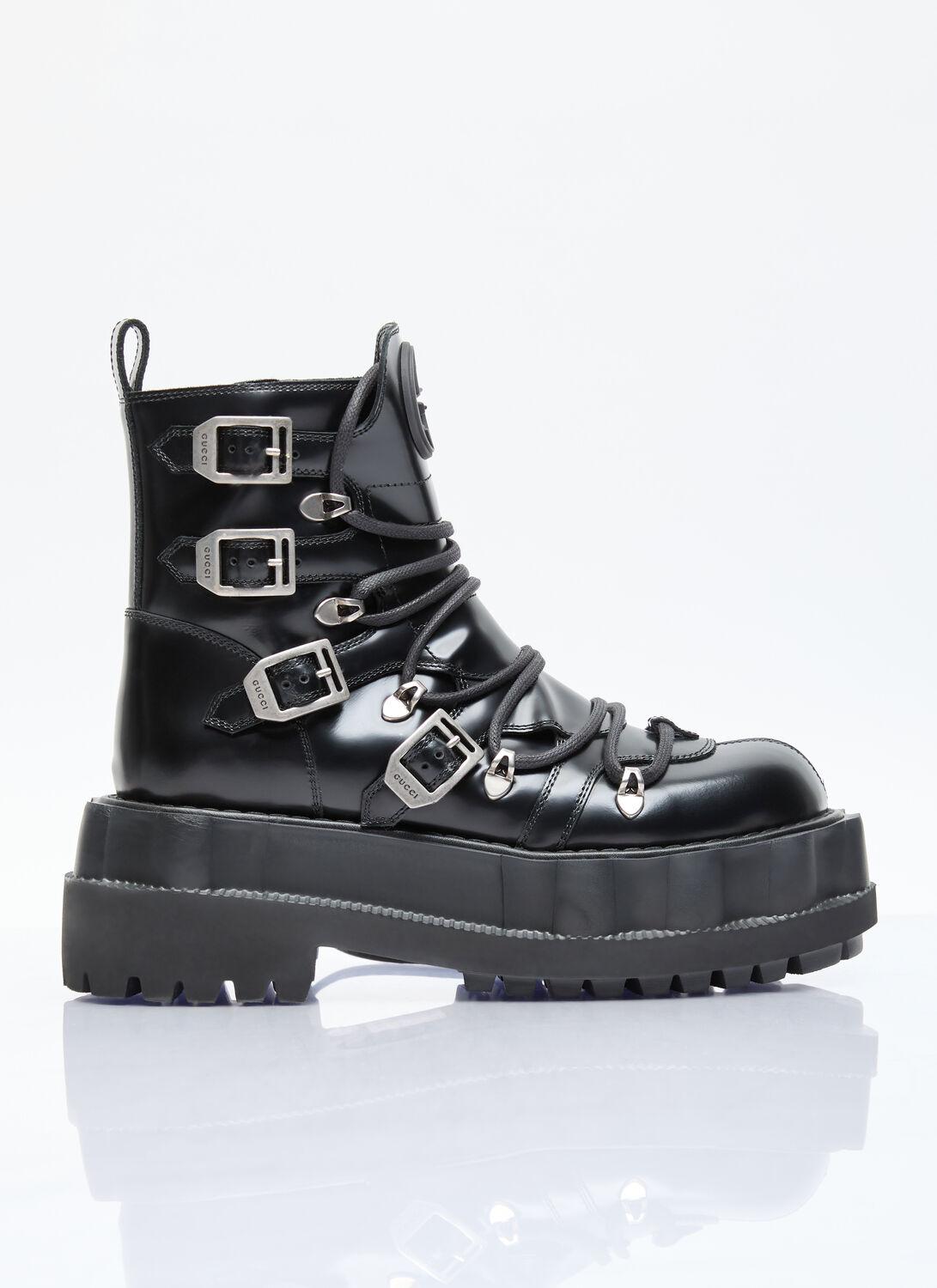 Gucci Leather Maja Boots in Black Lyst