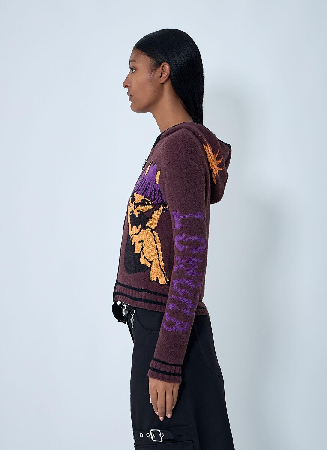 Chopova Lowena Tammie Jo Zip-Up Cardigan in Blue | Lyst