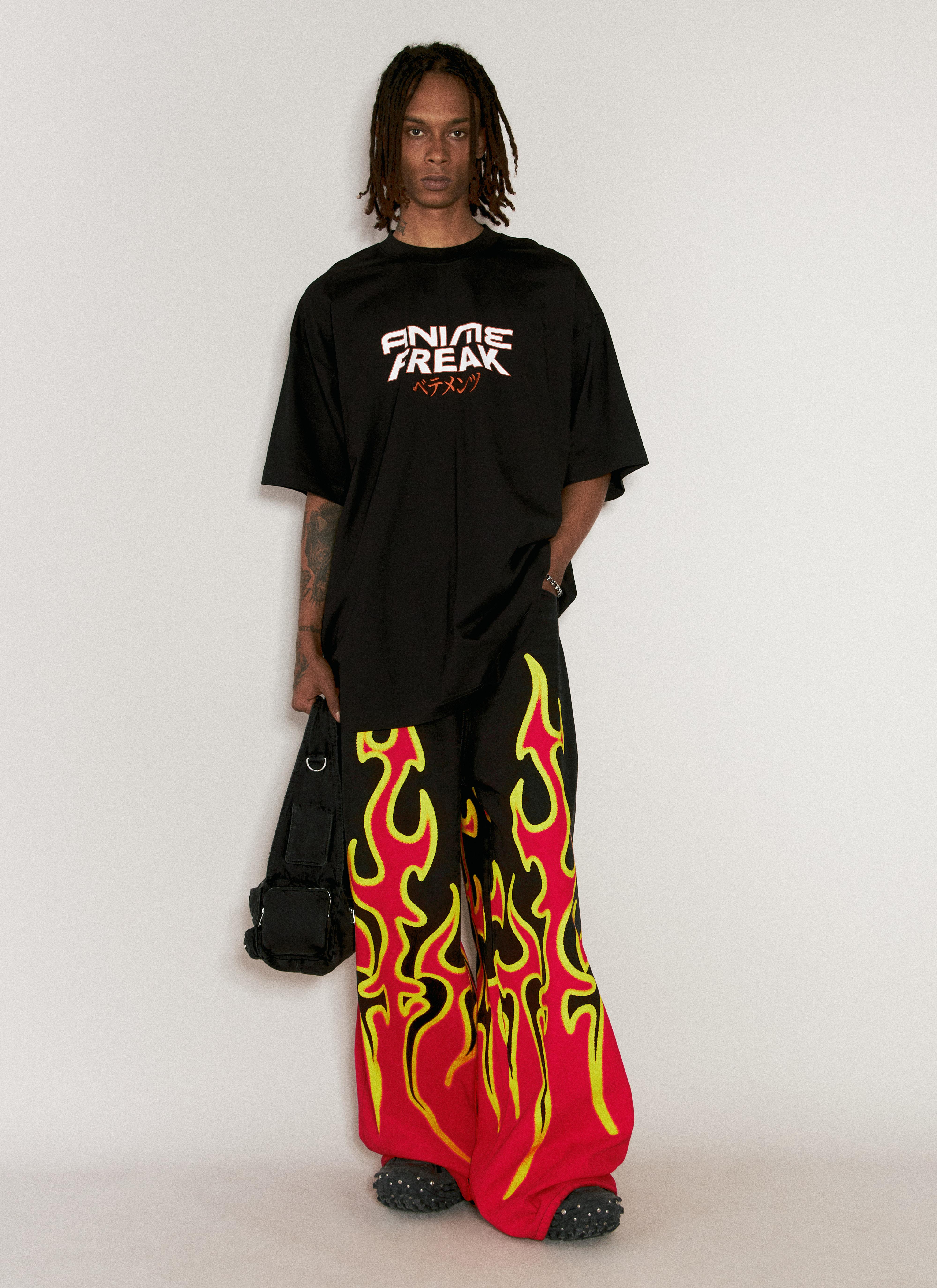 Vetements Fire Big-shape Jeans in Red for Men | Lyst