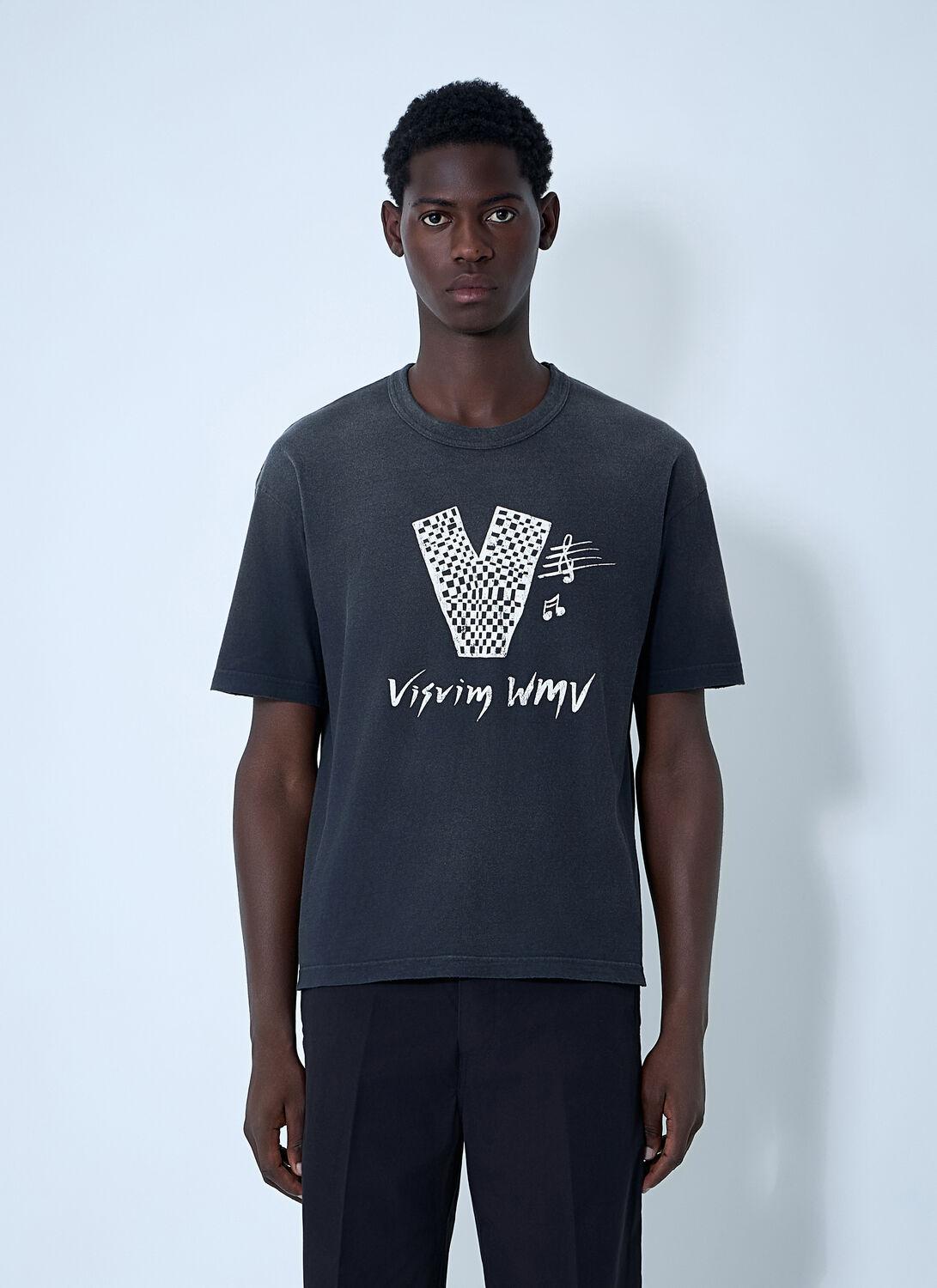 Tシャツ・カットソー VISVIM Men T Shirts Visvim Men's Harmonized Jumbo T-Shirt in Black Visvim