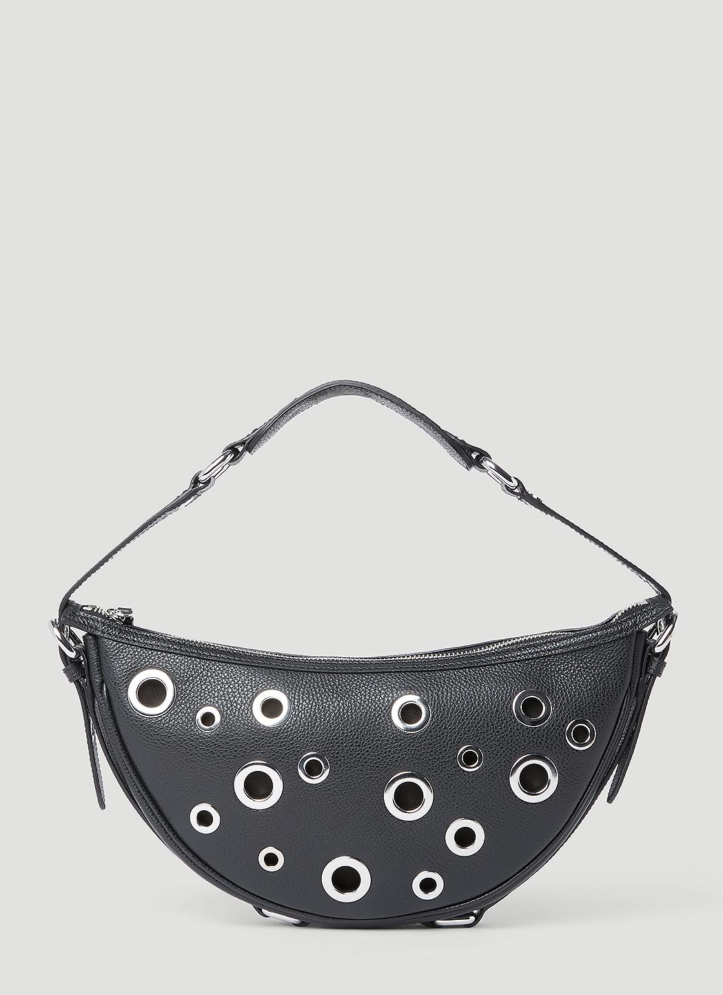 BY FAR Gib Small Leather Eyelet Shoulder Bag in Metallic Lyst