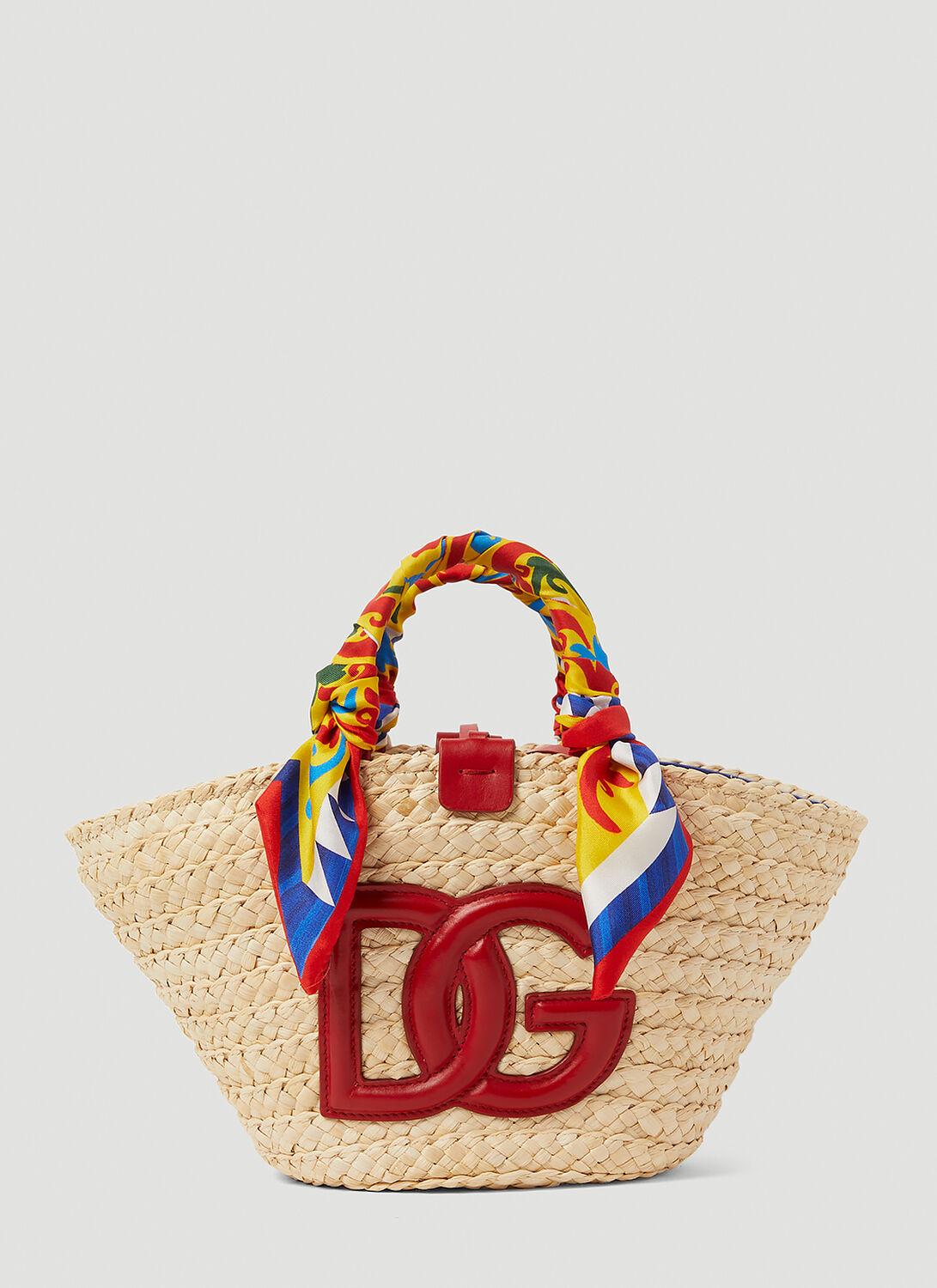 Dolce Gabbana Kendra Straw Bag in Pink Lyst