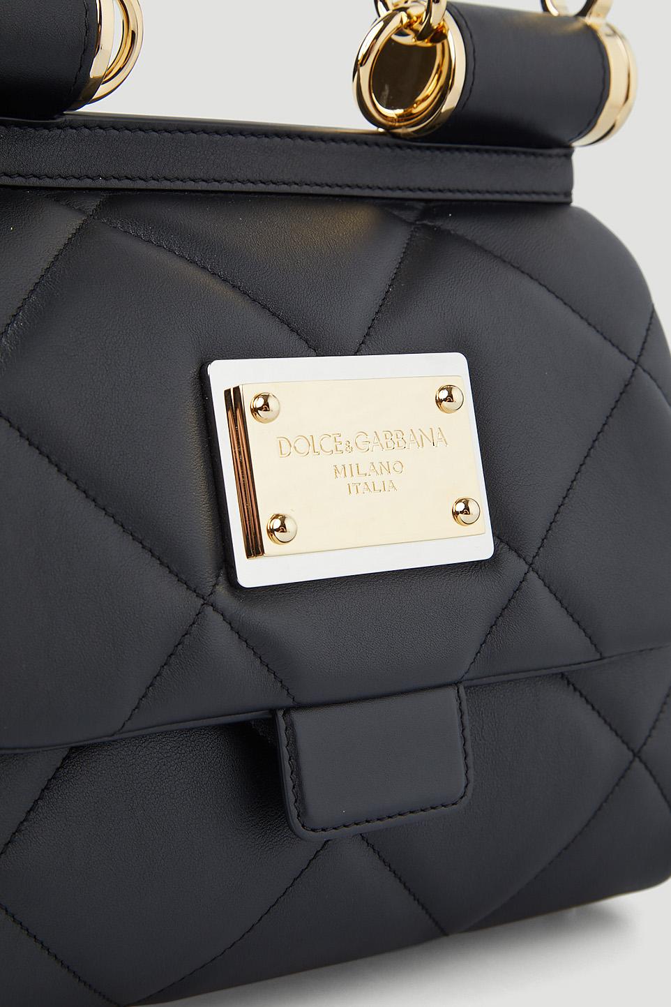 Dolce & Gabbana Medium Sicily Shoulder Bag - Black