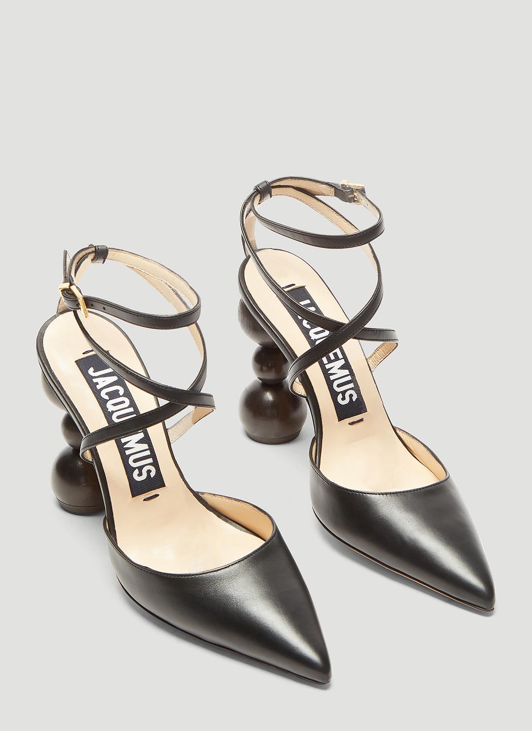 Jacquemus Leather Les Chaussures Camil D'orsay Pumps in Black - Lyst