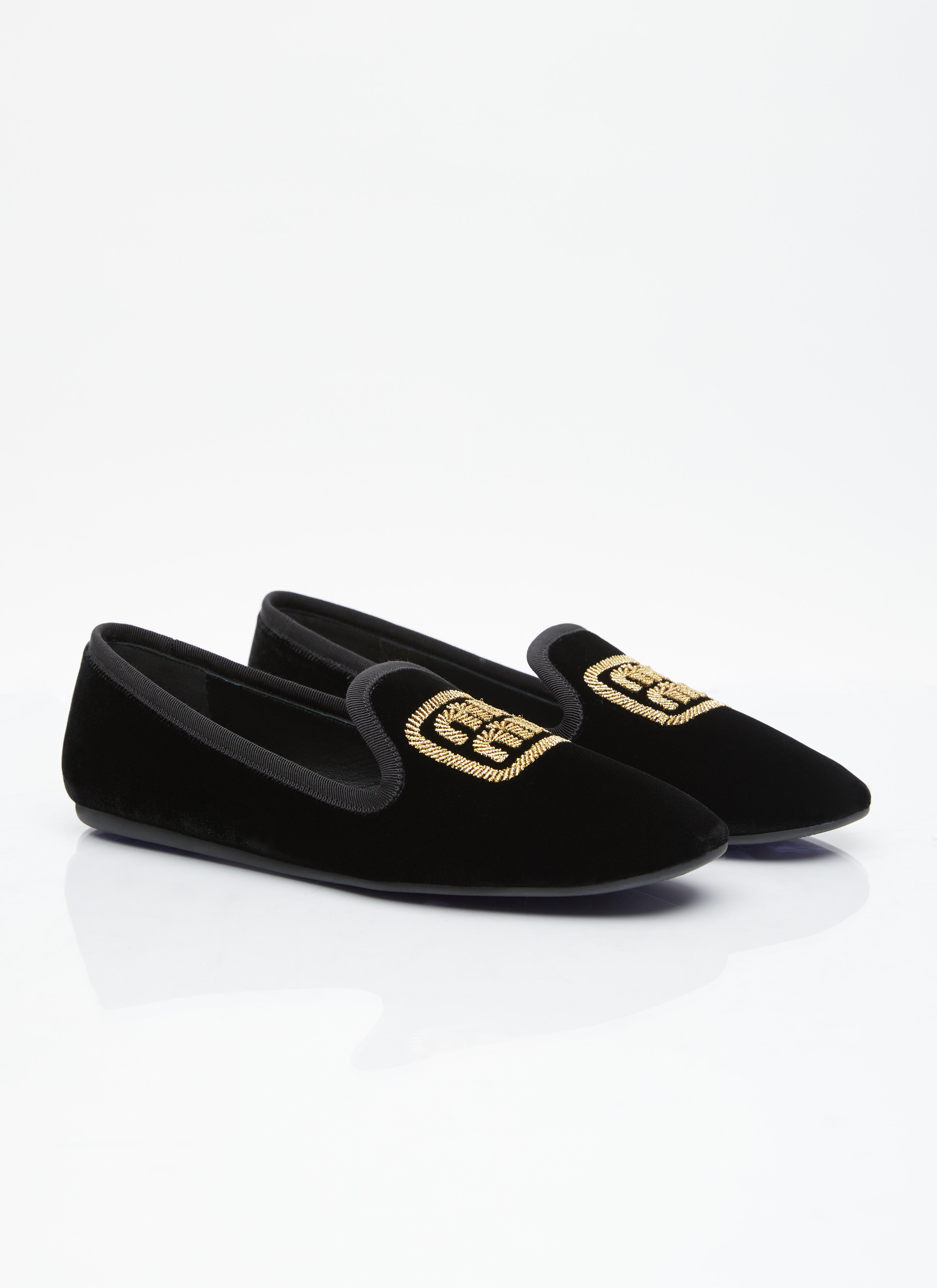 MiuMiu＊Velvet slippers ベルベットスリッパ＊送料込 MIUMIU ミュウミュウ スリッパ ロゴ ベルベット フラット