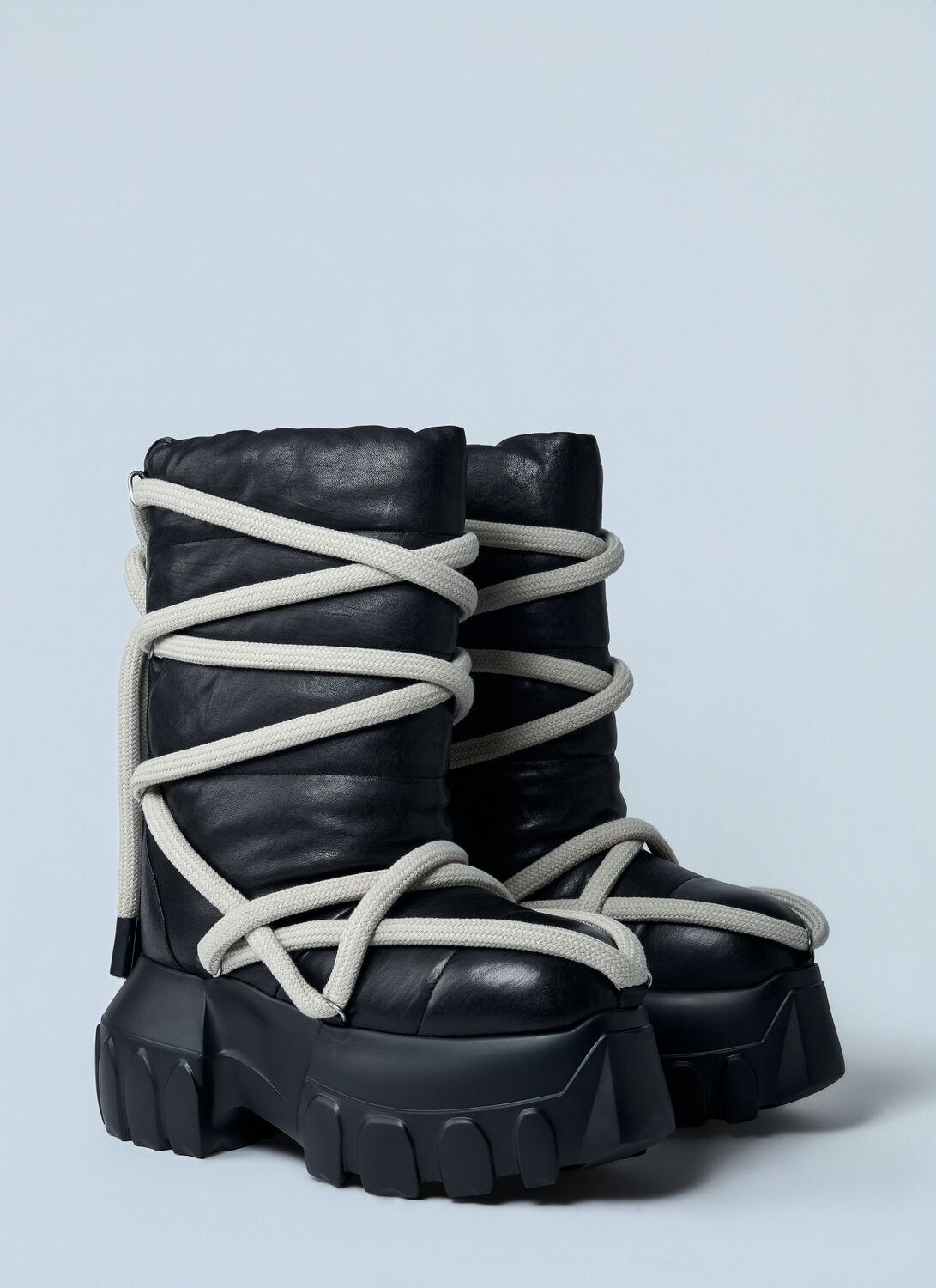 Rick Owens Lunar Mega Tractor Boots in Blue for Men | Lyst
