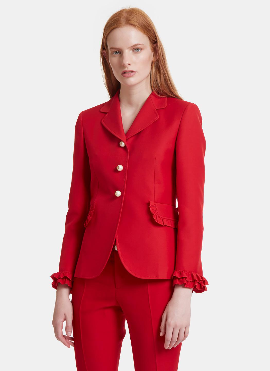 red gucci coat womens