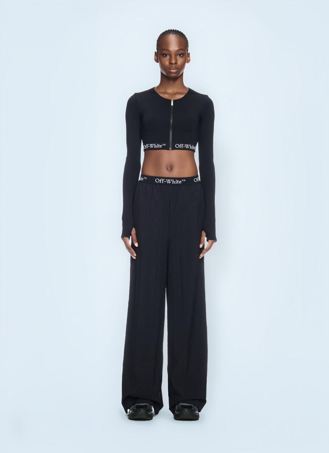 ボトムスその他 OFF WHITE Women Pants OWVI019F23JER0011010 Black Black Logo Band Leggings in BLACK for Women | Off-White™
