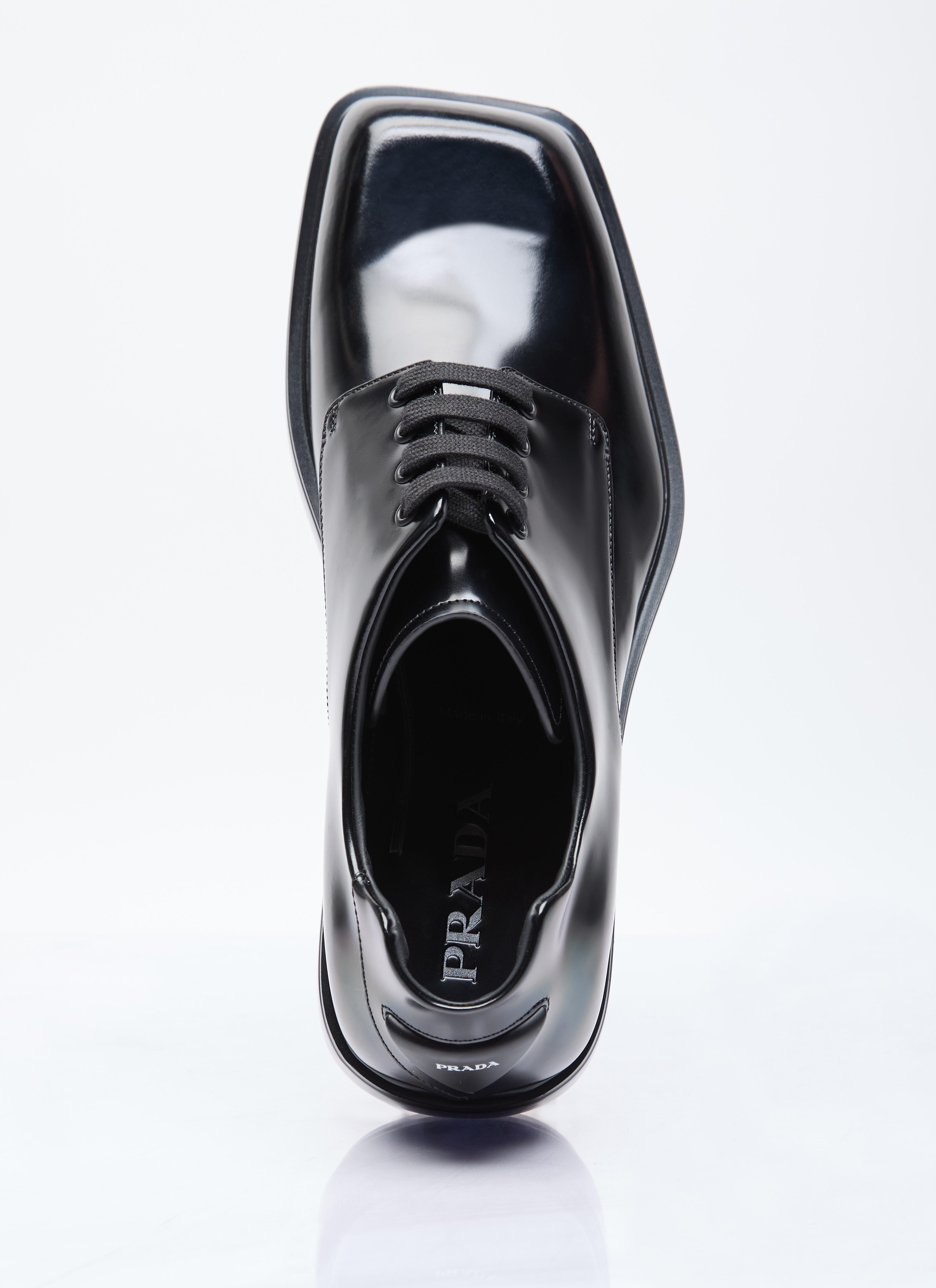 Prada Square Toe Derby Shoes in Black for Men | Lyst Prada Square Toe Derby Shoes in Black for Men | Lyst
