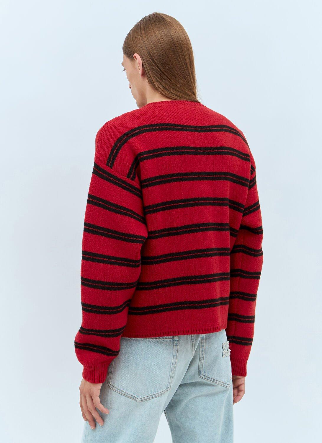 Miu Miu Shetland Knit Cardigan in Red | Lyst
