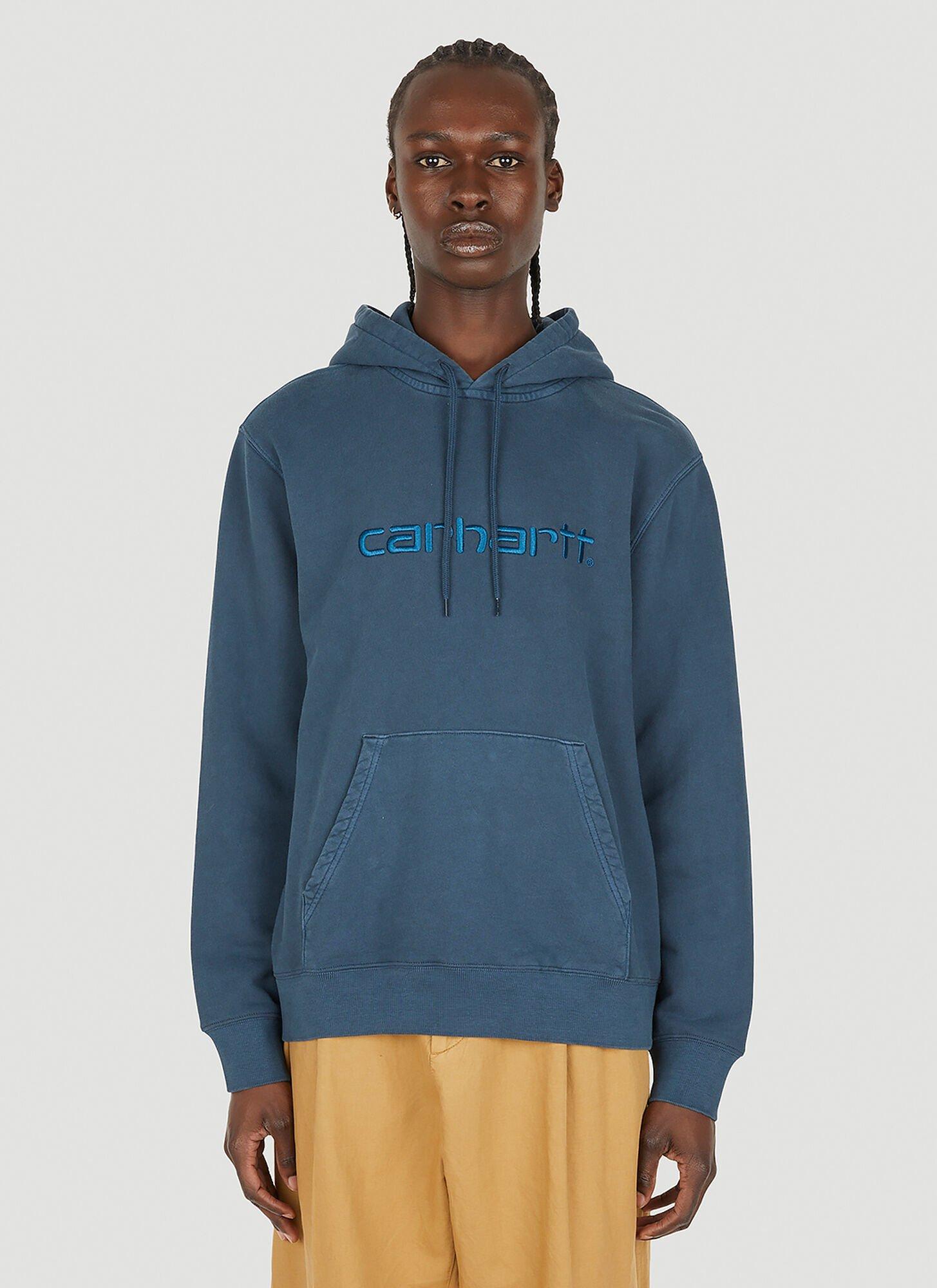 sponsored suspend Signal Carhartt WIP Duster Hooded Sweatshirt in Blue for Men | Lyst