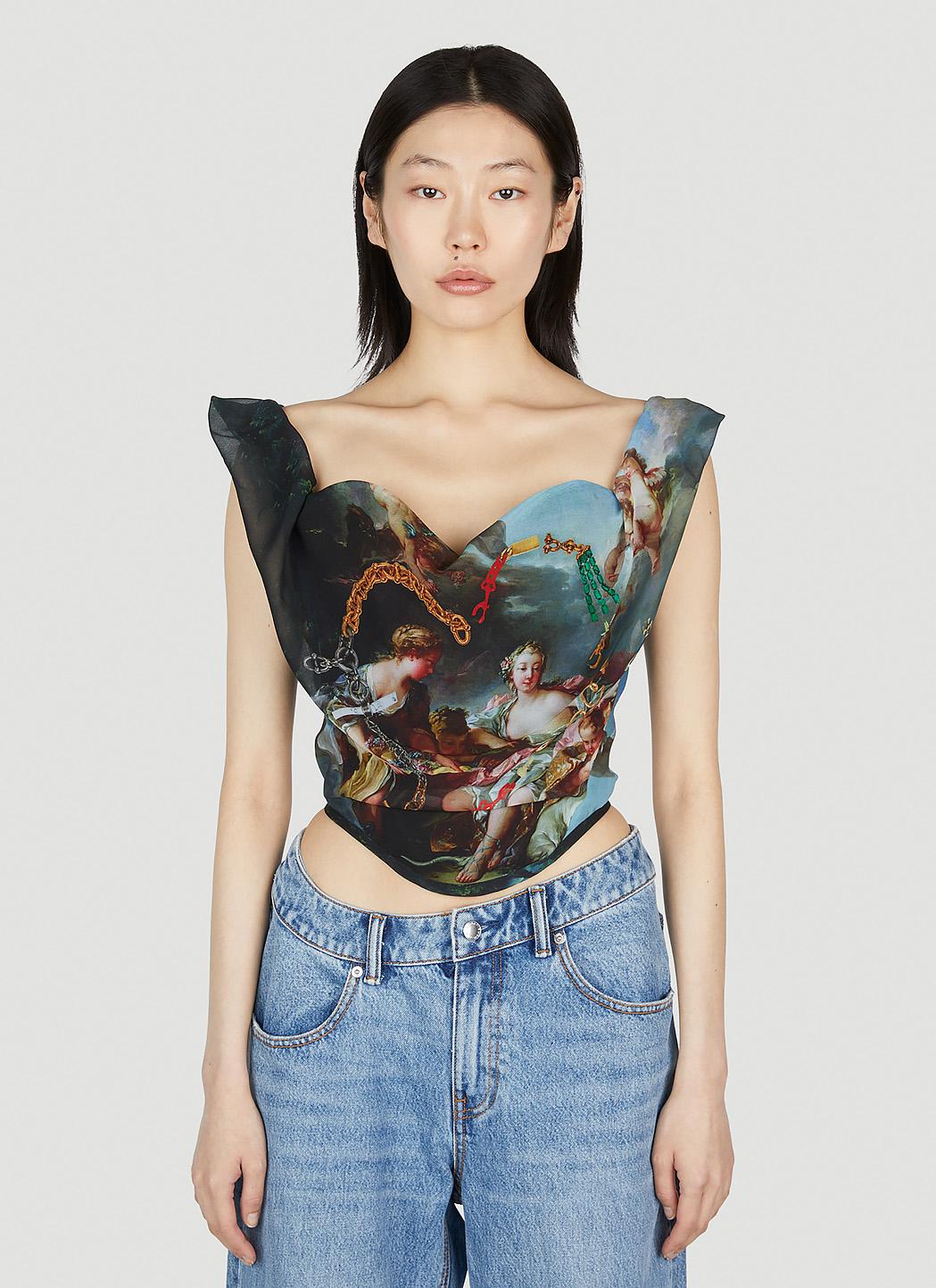 Vivienne Westwood Sunday Corset Top in Blue | Lyst