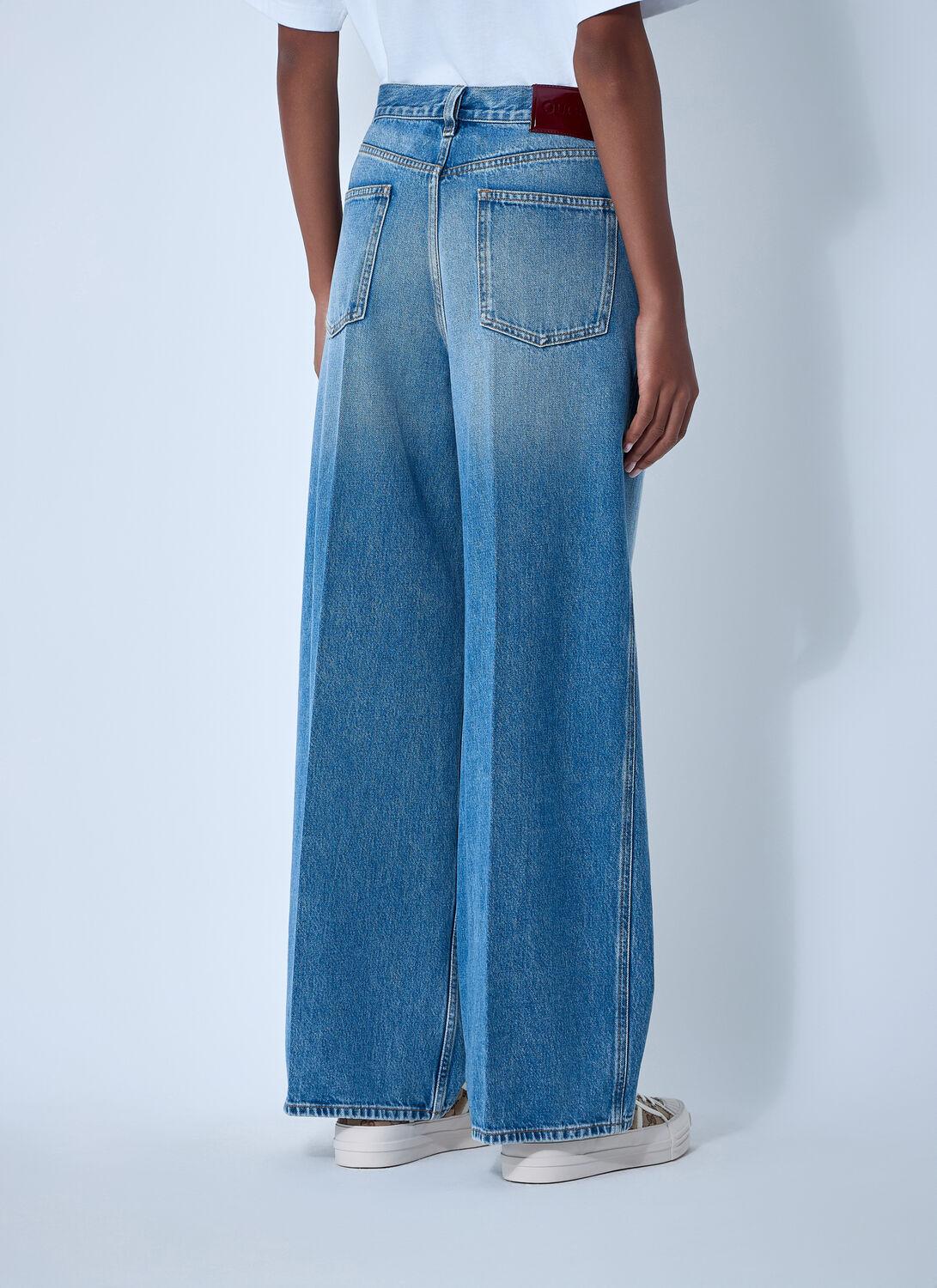 Women's Gucci Wide-leg jeans | Lyst