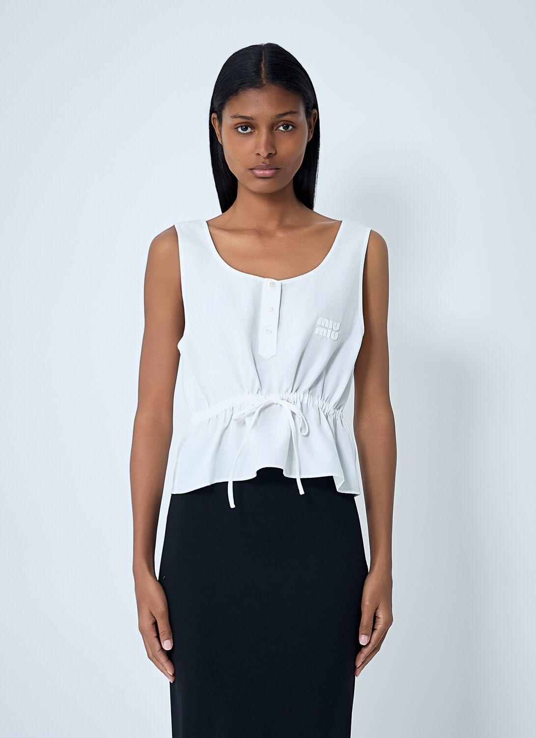 トップス MIU MIU Frills Tops Miu Miu Tops for Women | Online Sale up to 43% off | Lyst